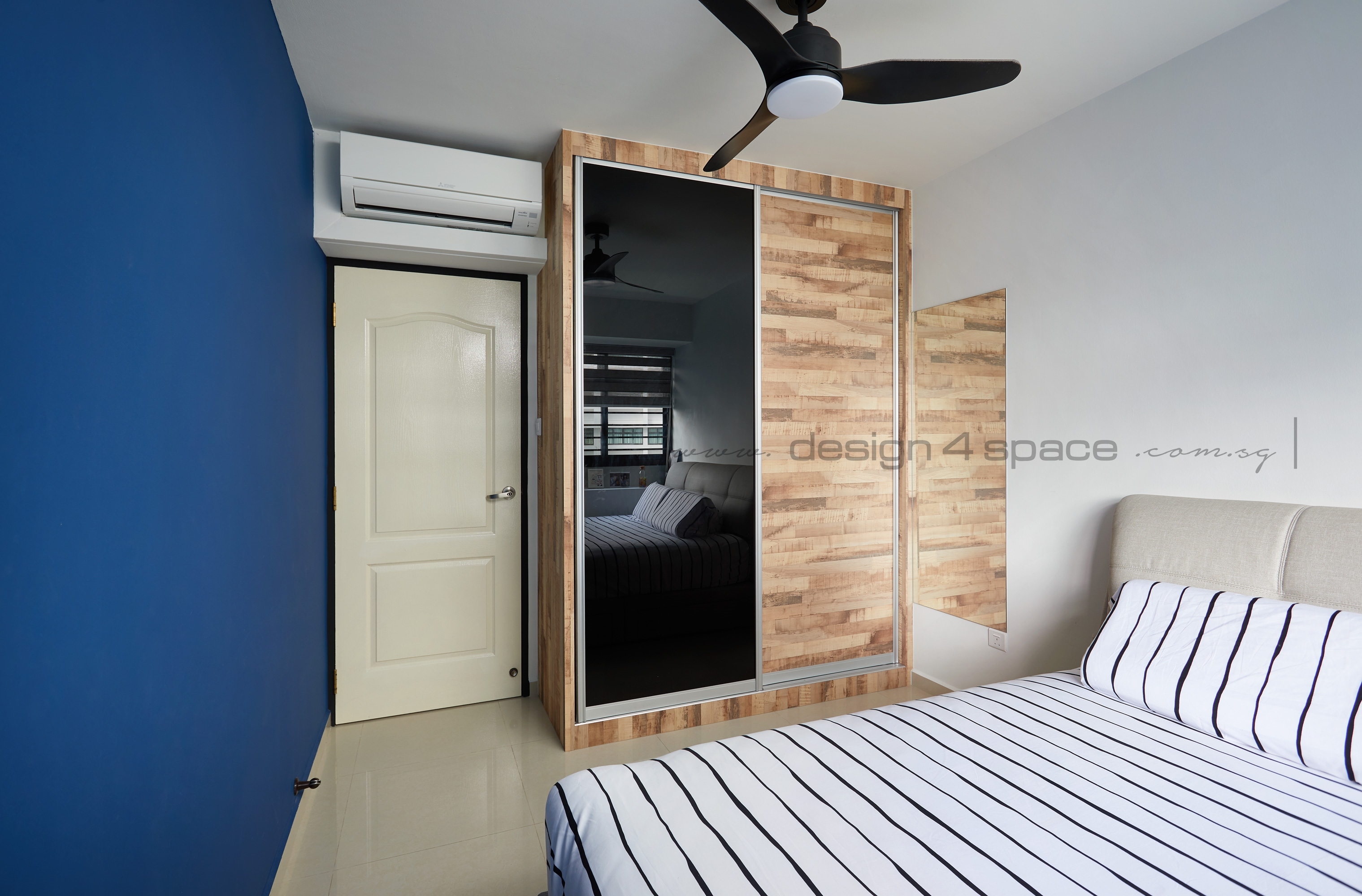 Contemporary, Scandinavian Design - Bedroom - HDB 4 Room - Design by Design 4 Space Pte Ltd