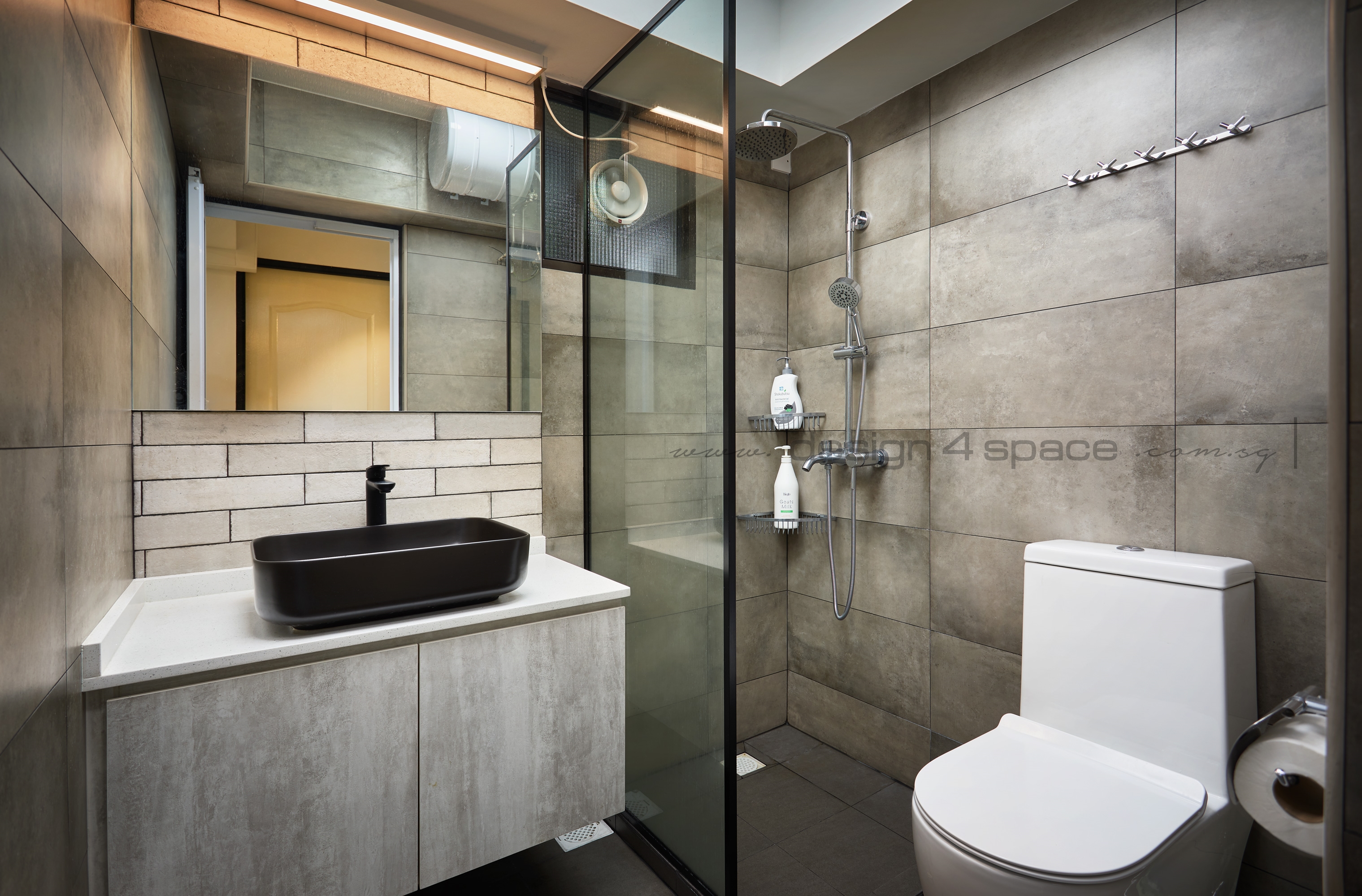 Contemporary, Scandinavian Design - Bathroom - HDB 4 Room - Design by Design 4 Space Pte Ltd