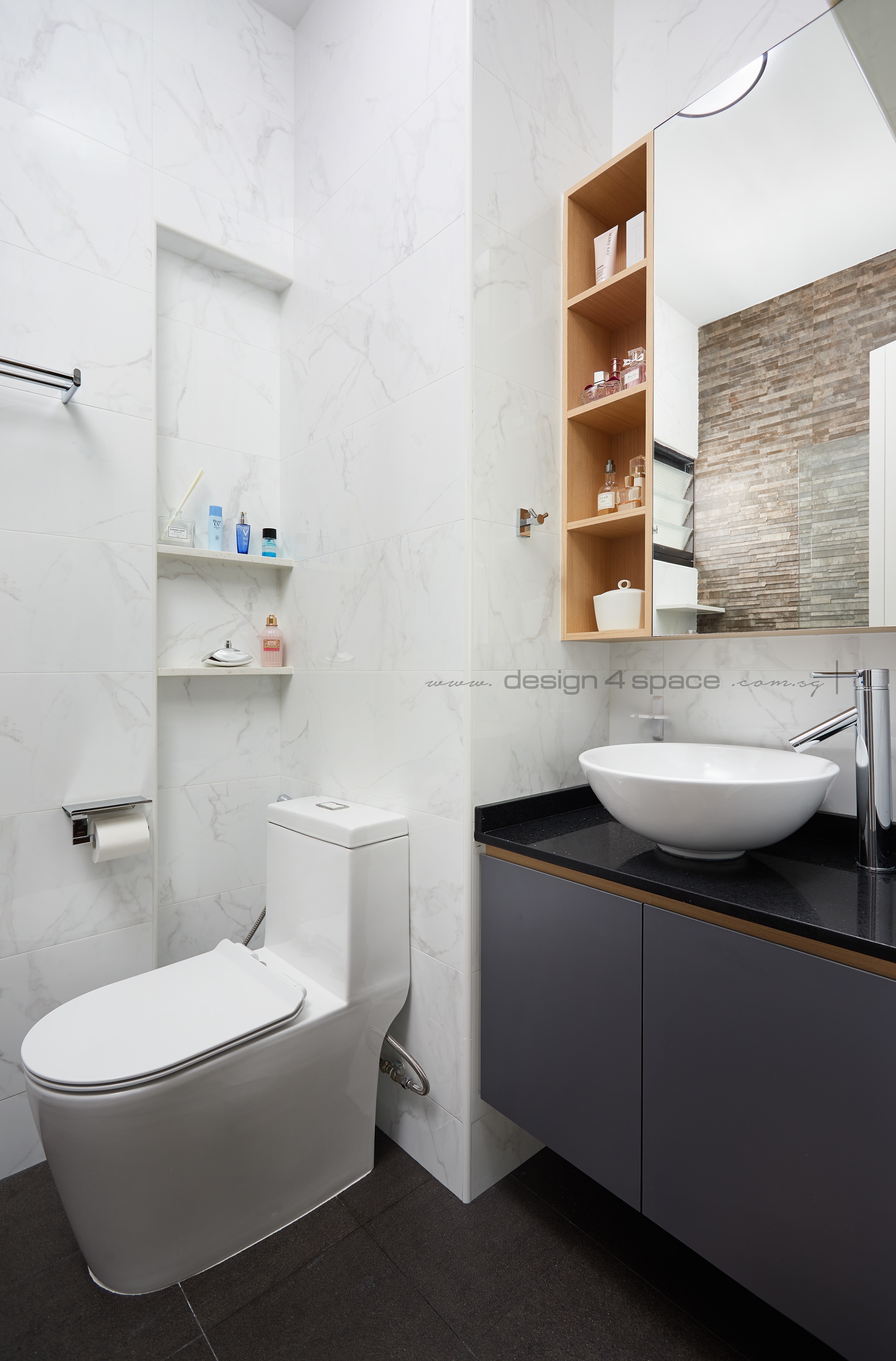 Contemporary, Modern Design - Bathroom - HDB 4 Room - Design by Design 4 Space Pte Ltd