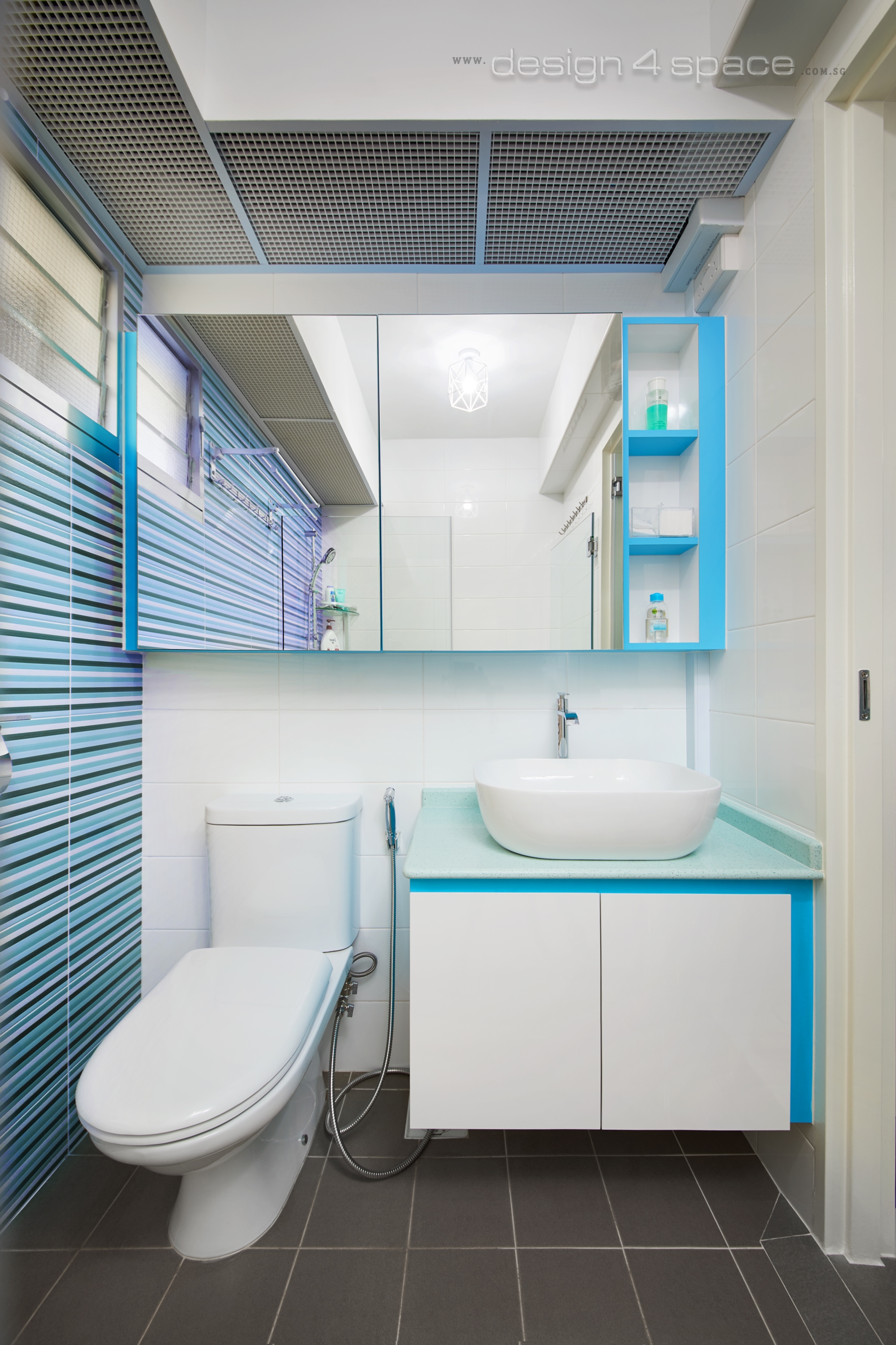 Contemporary Design - Bathroom - HDB 4 Room - Design by Design 4 Space Pte Ltd