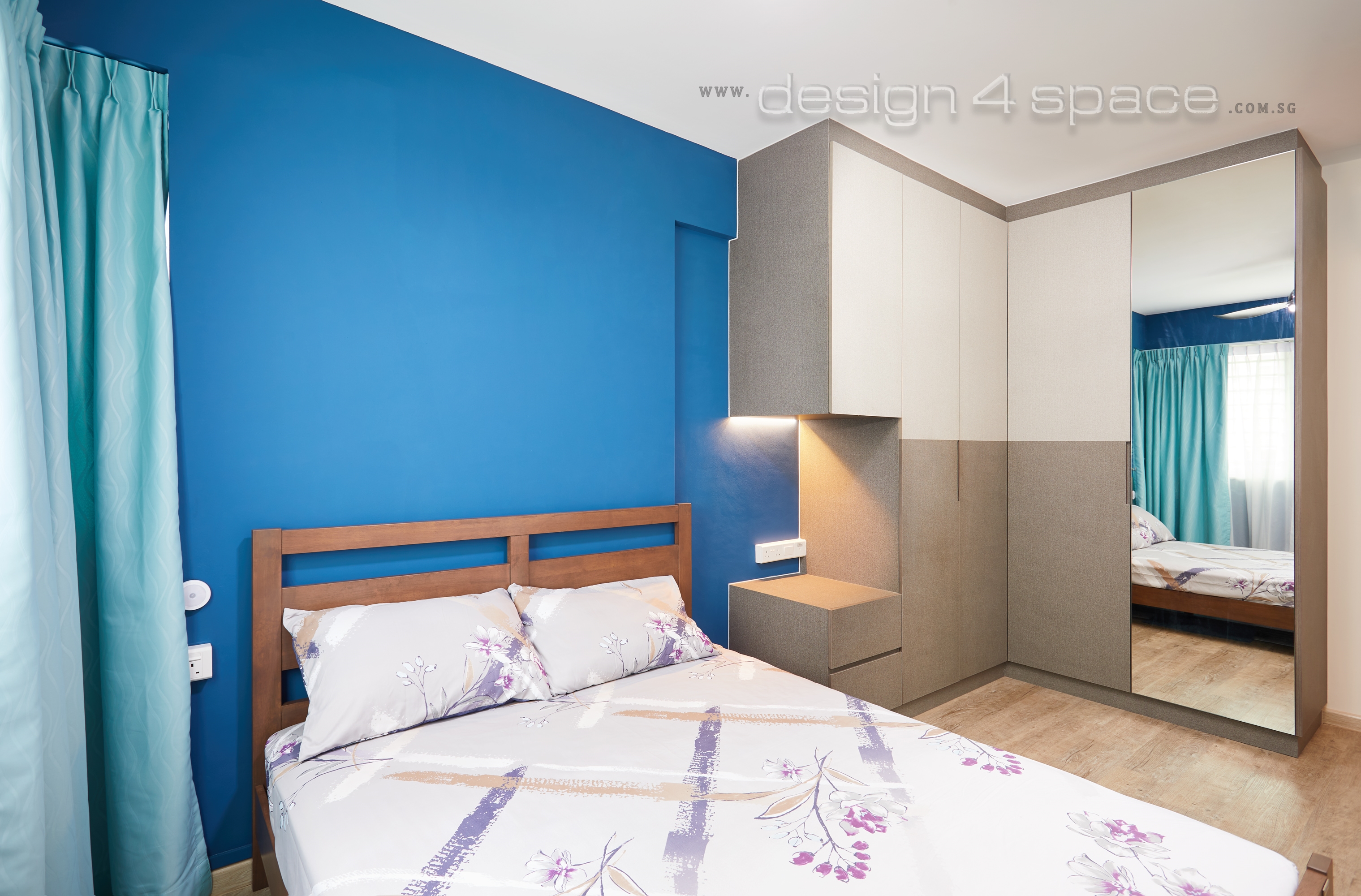 Contemporary, Industrial, Scandinavian Design - Bedroom - HDB 4 Room - Design by Design 4 Space Pte Ltd