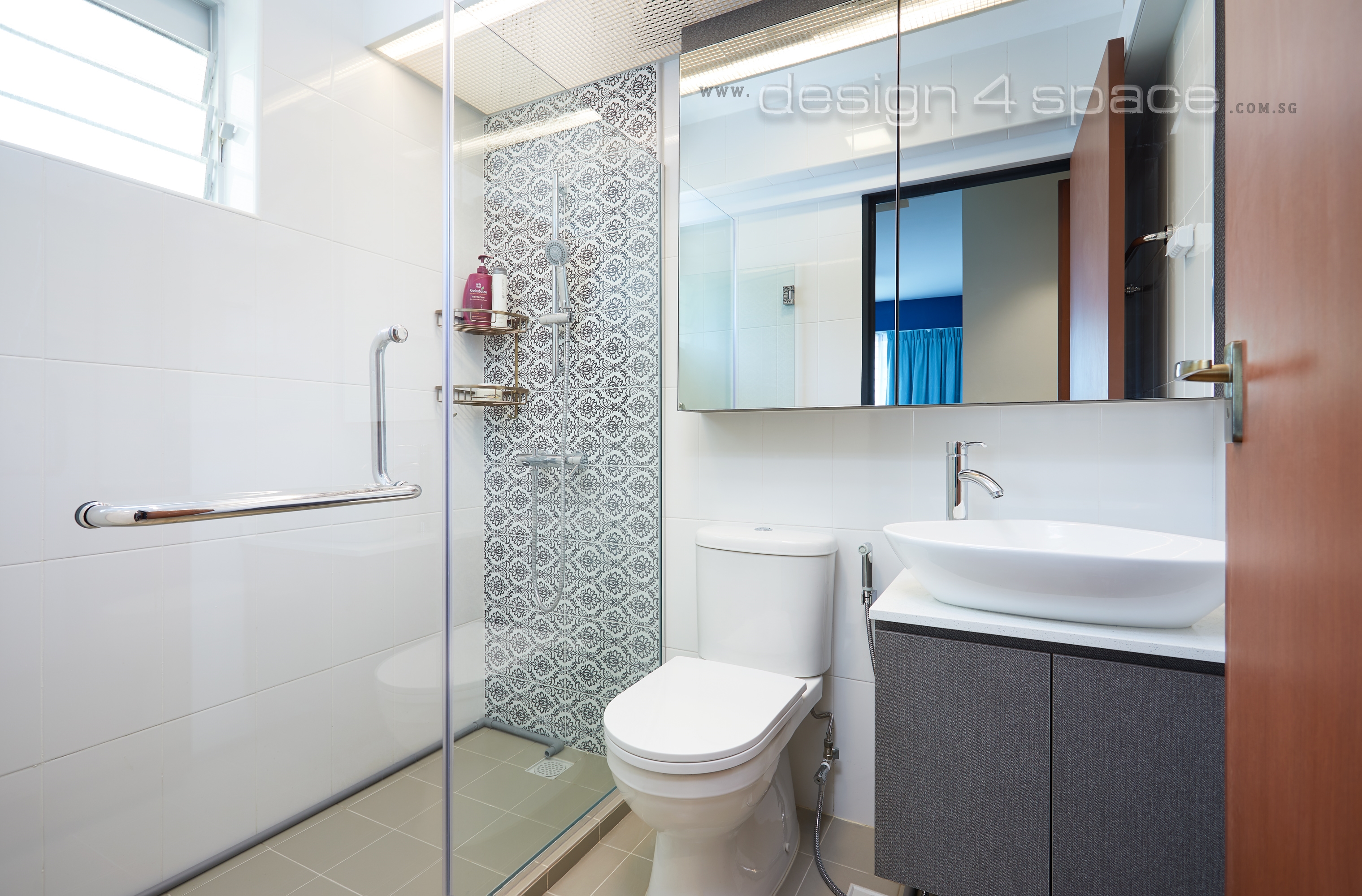 Contemporary, Industrial, Scandinavian Design - Bathroom - HDB 4 Room - Design by Design 4 Space Pte Ltd