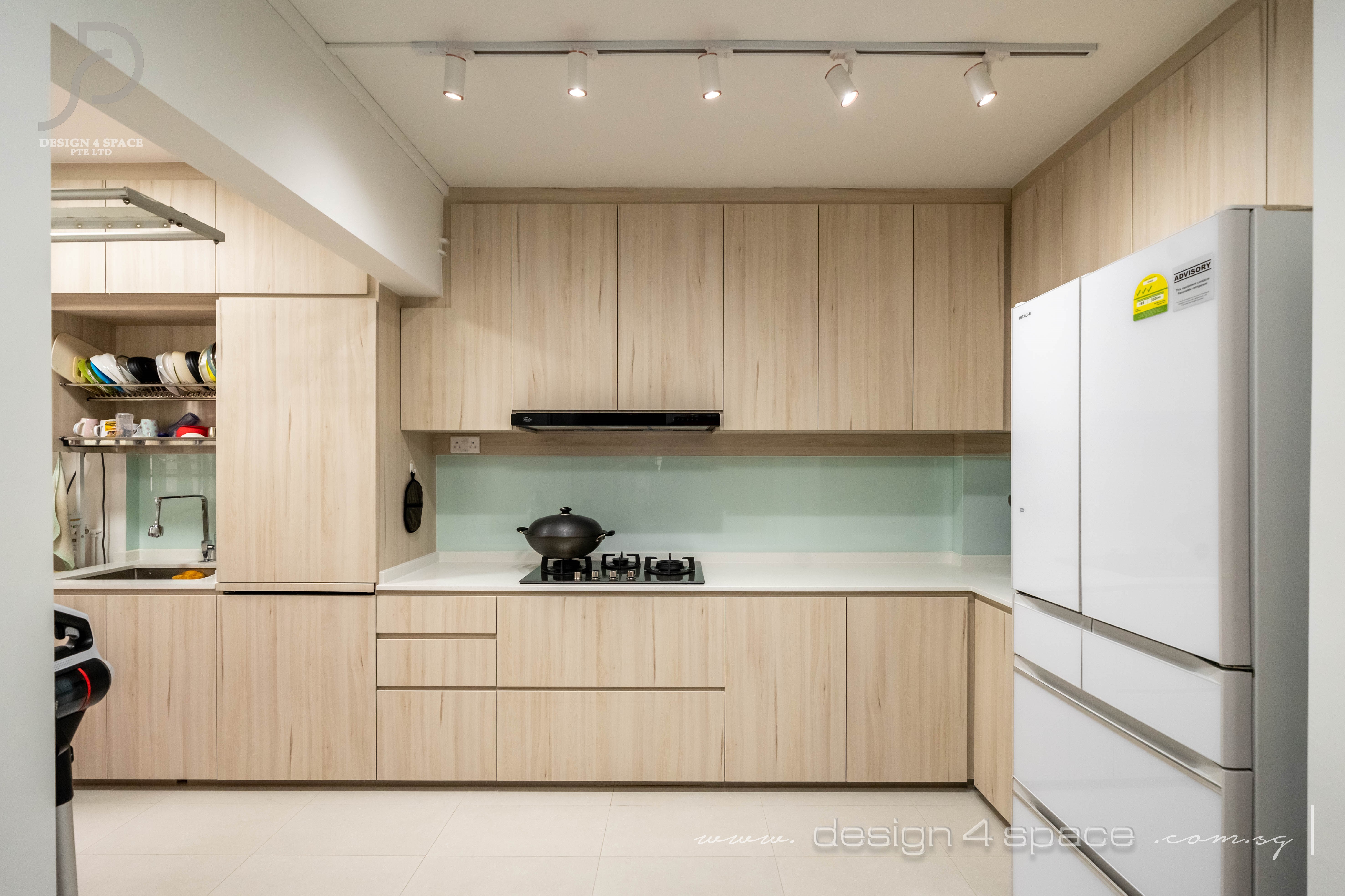 Modern Design - Kitchen - HDB 4 Room - Design by Design 4 Space Pte Ltd