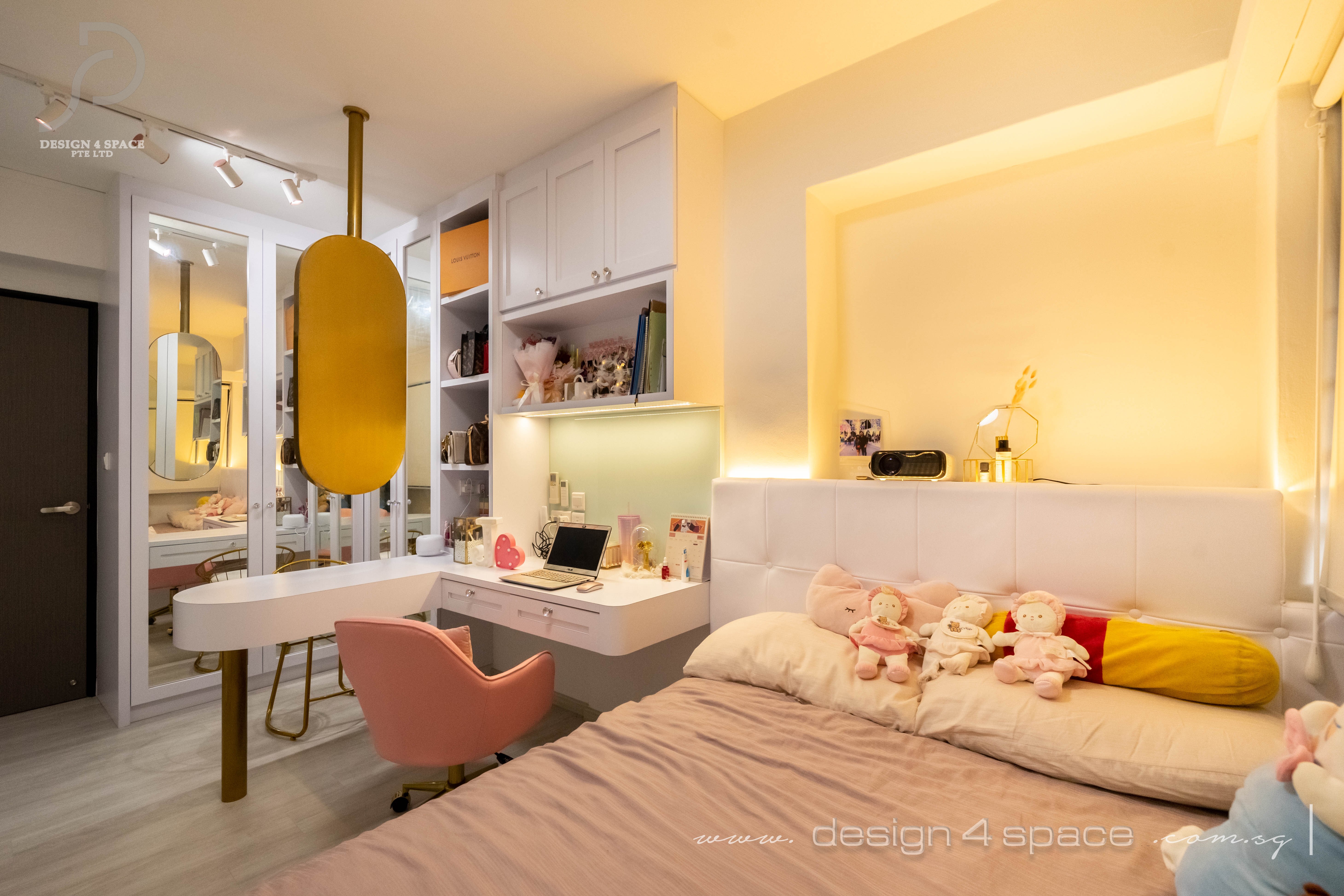 Modern Design - Bedroom - HDB 4 Room - Design by Design 4 Space Pte Ltd