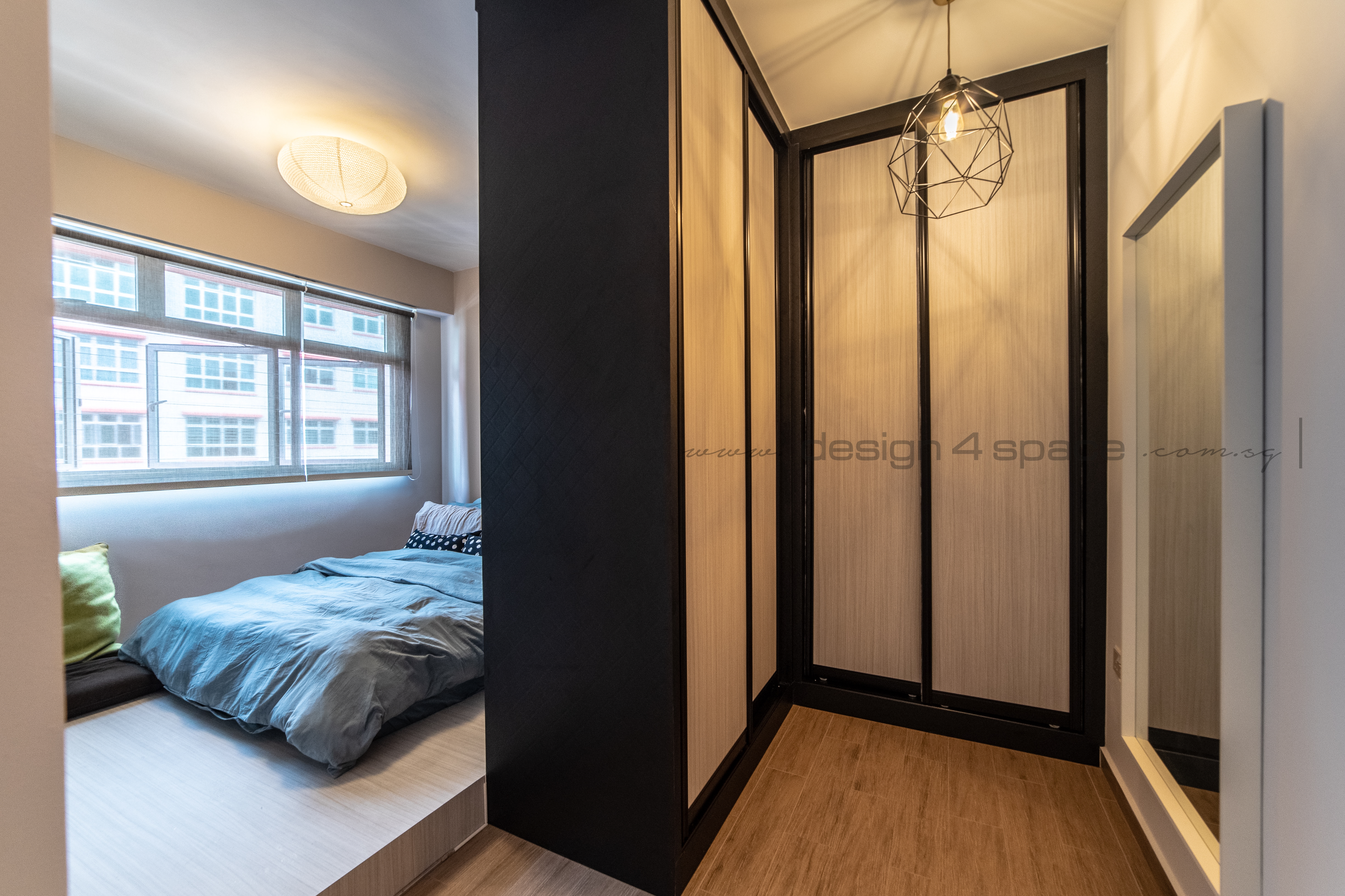 Contemporary, Modern Design - Bedroom - HDB 4 Room - Design by Design 4 Space Pte Ltd