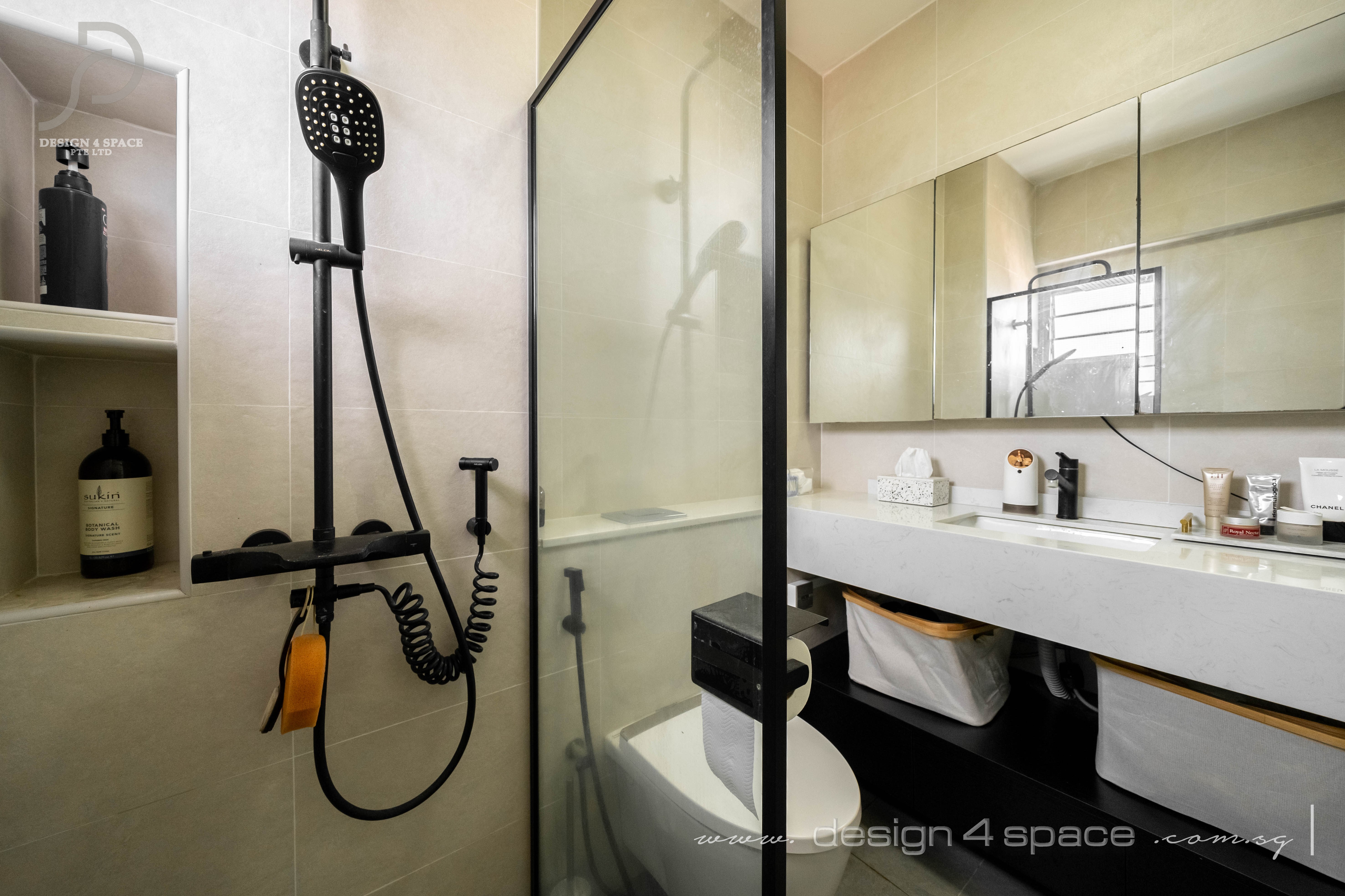 Scandinavian Design - Bathroom - HDB 4 Room - Design by Design 4 Space Pte Ltd