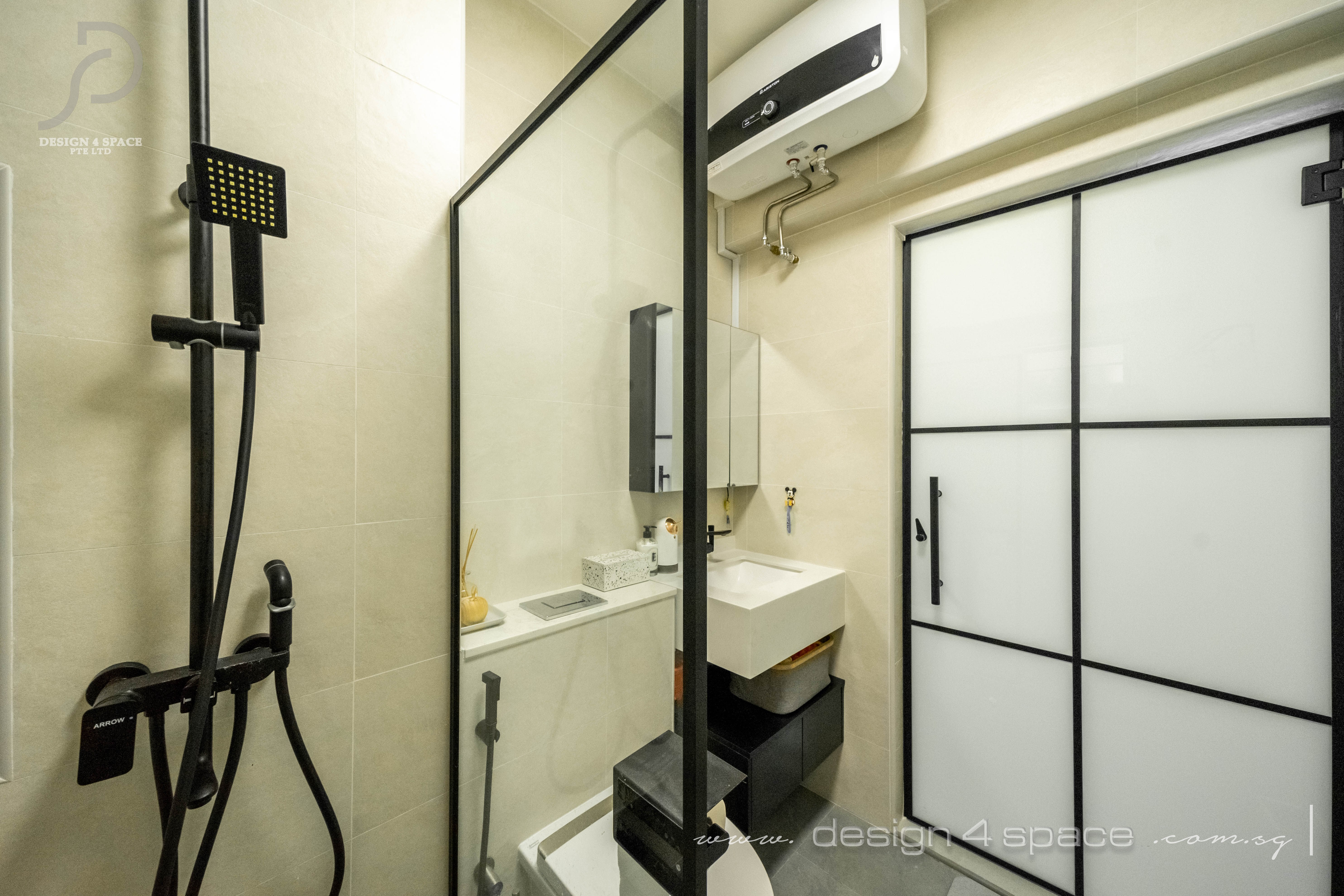 Scandinavian Design - Bathroom - HDB 4 Room - Design by Design 4 Space Pte Ltd