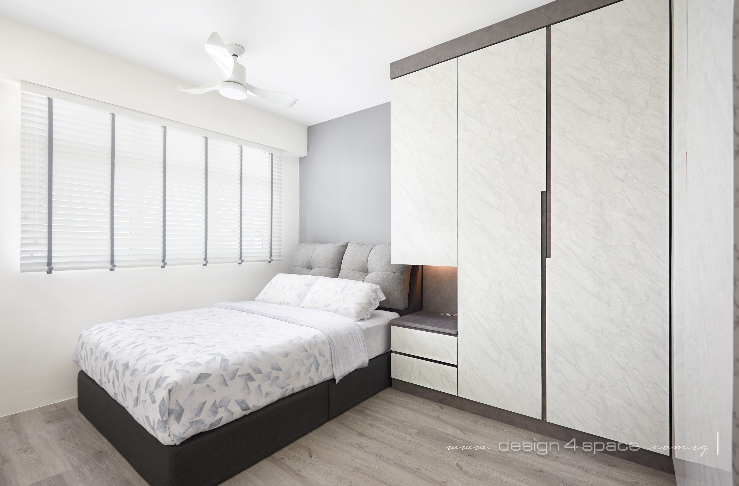 Contemporary, Scandinavian Design - Bedroom - HDB 4 Room - Design by Design 4 Space Pte Ltd