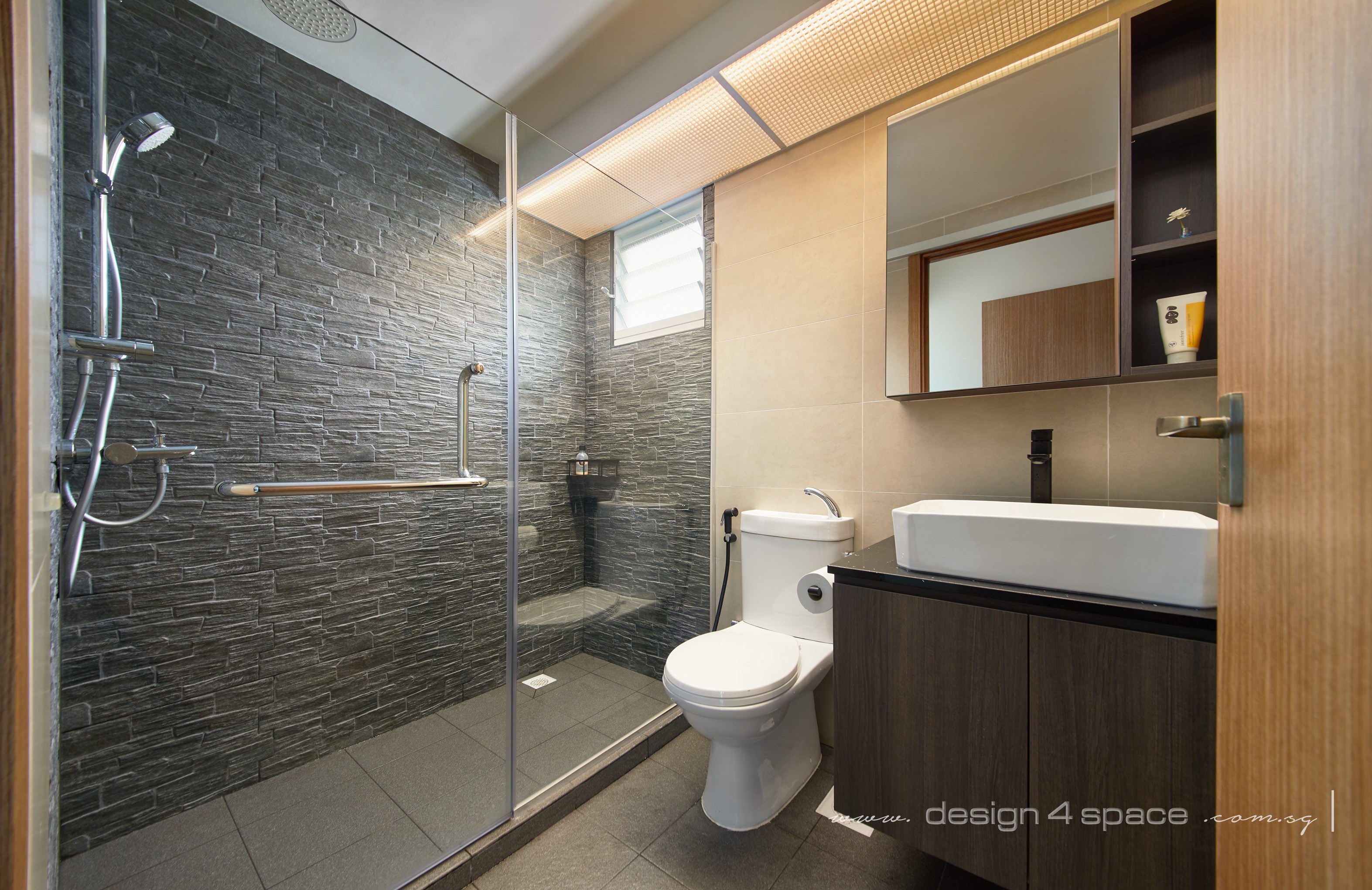 Contemporary, Scandinavian Design - Bathroom - HDB 4 Room - Design by Design 4 Space Pte Ltd