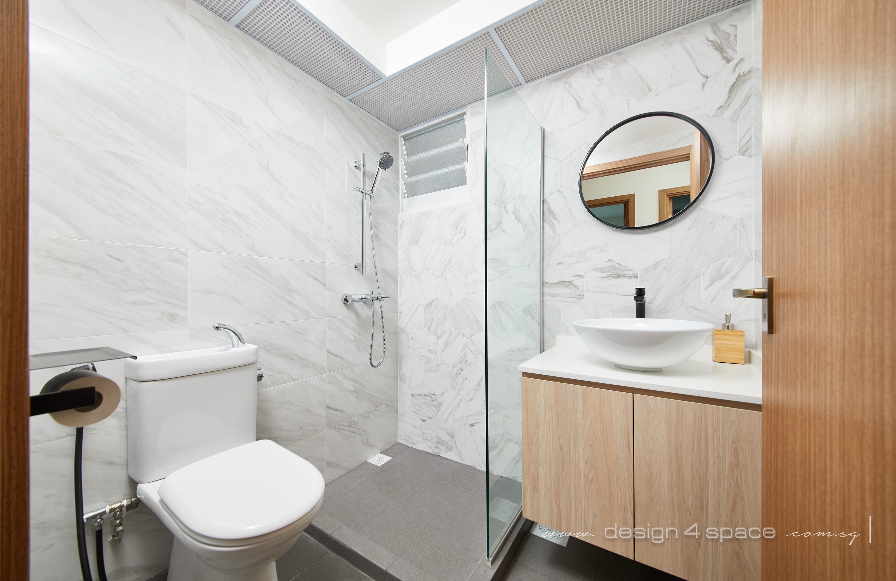 Contemporary, Scandinavian Design - Bathroom - HDB 4 Room - Design by Design 4 Space Pte Ltd