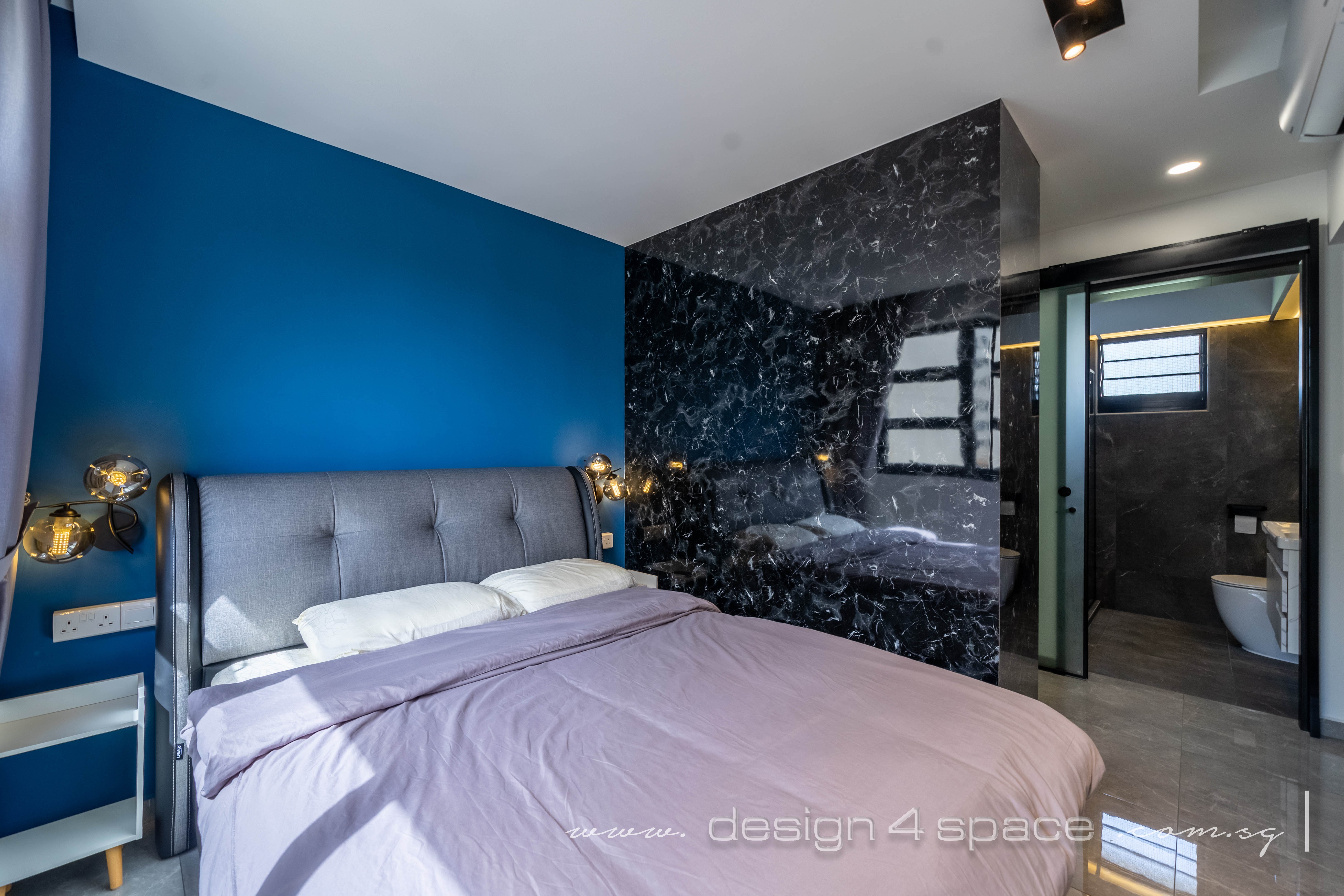 Contemporary, Modern Design - Bedroom - HDB 4 Room - Design by Design 4 Space Pte Ltd