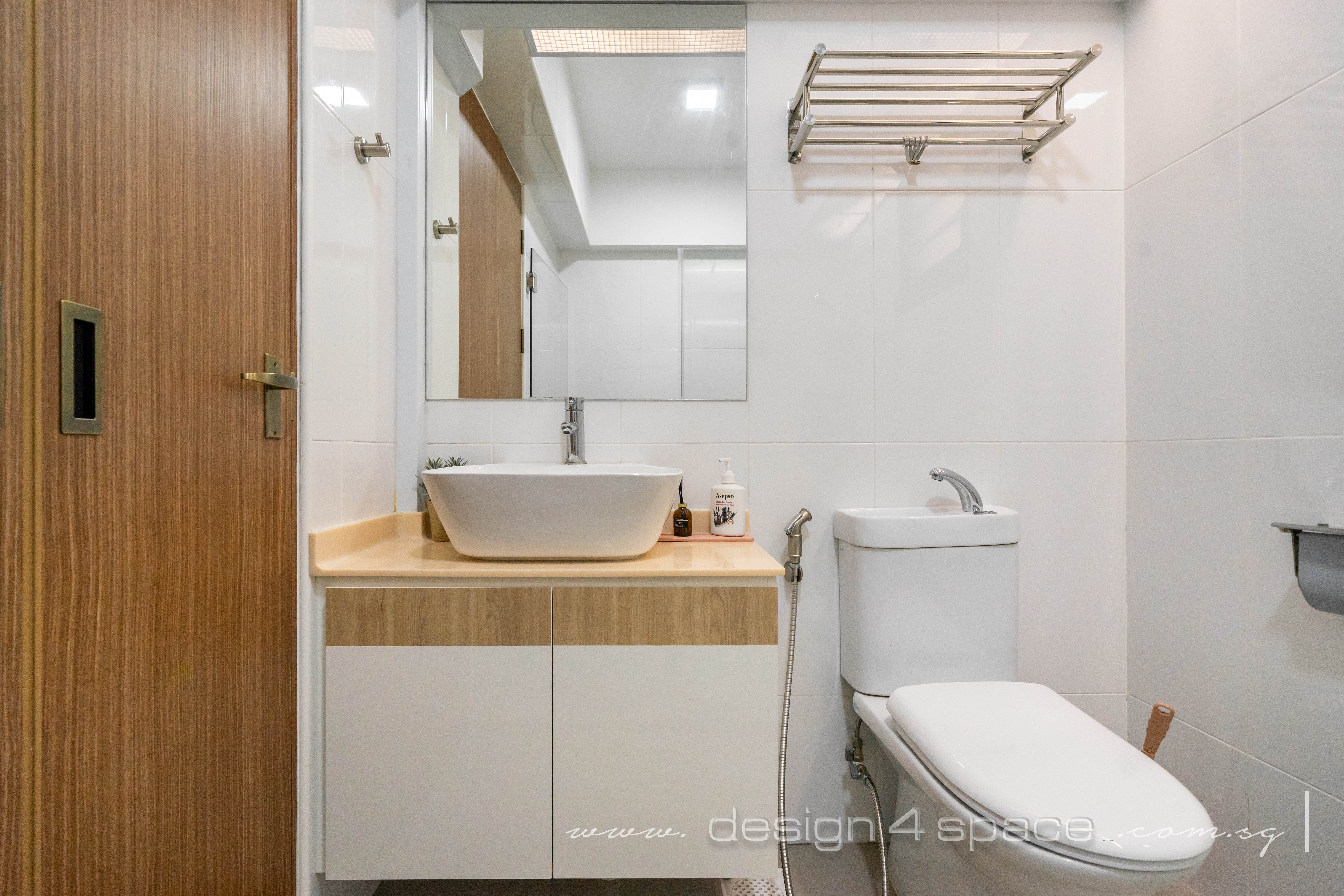 Contemporary, Modern Design - Bathroom - HDB 4 Room - Design by Design 4 Space Pte Ltd