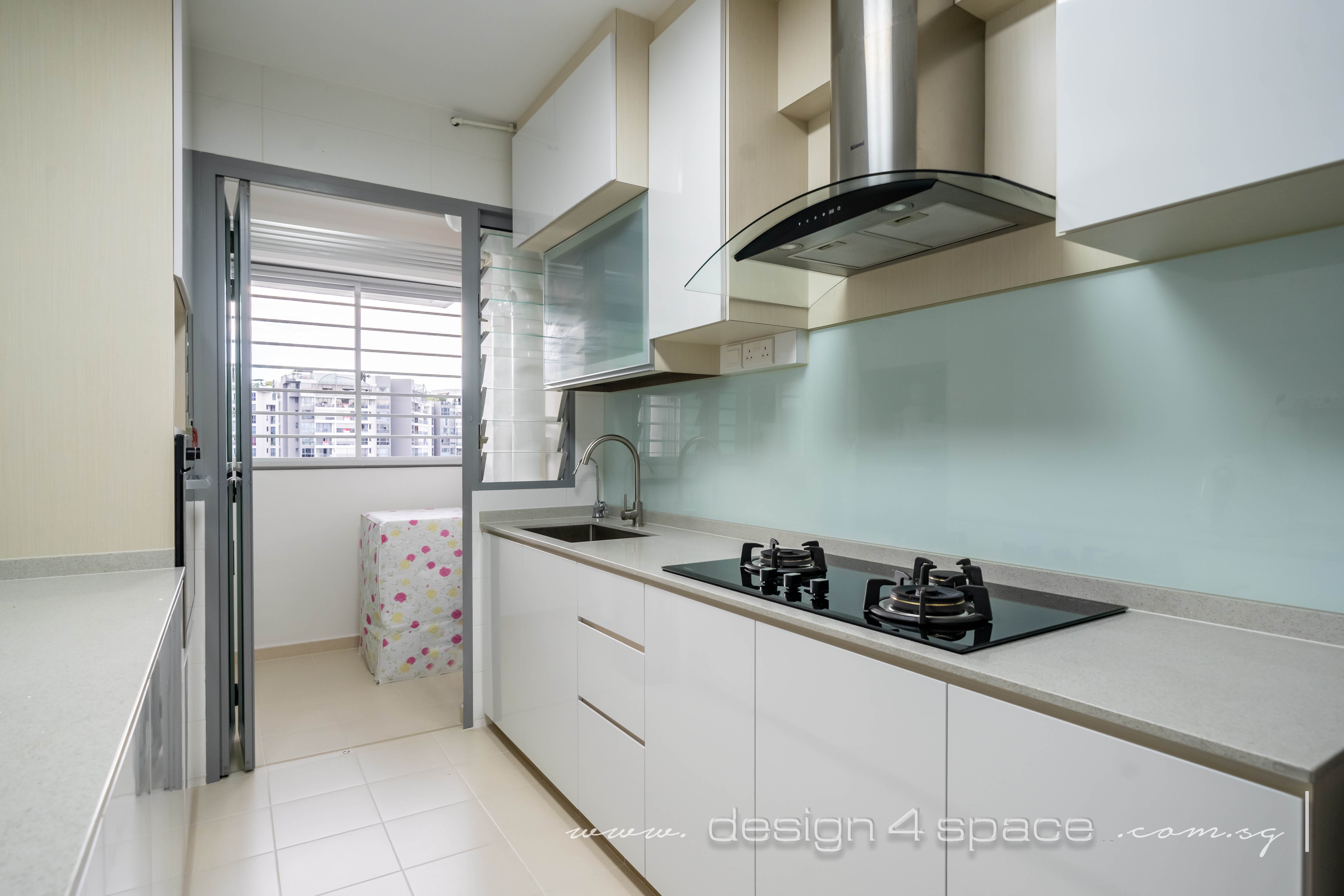 Contemporary Design - Kitchen - HDB 4 Room - Design by Design 4 Space Pte Ltd