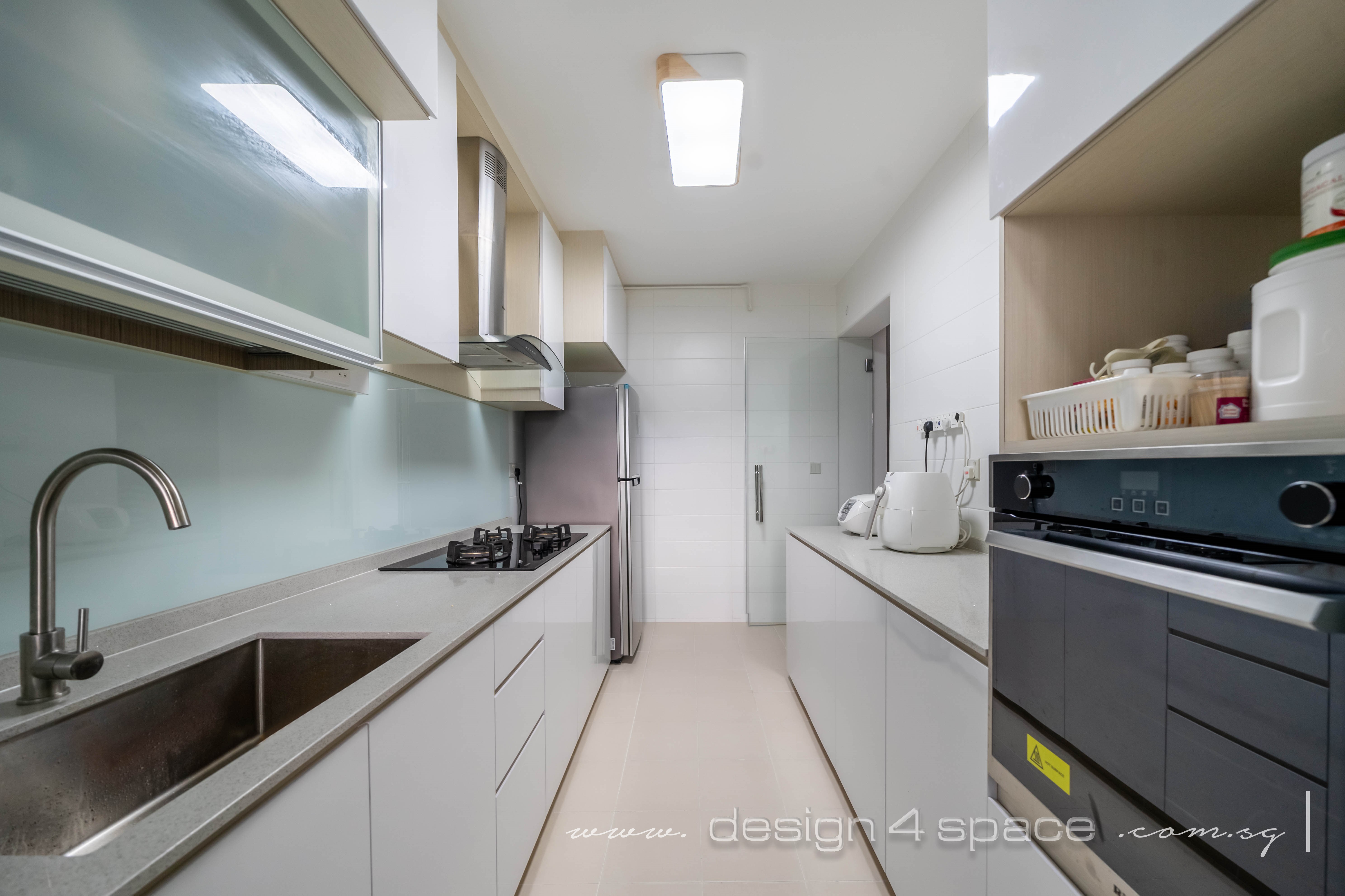 Contemporary Design - Kitchen - HDB 4 Room - Design by Design 4 Space Pte Ltd