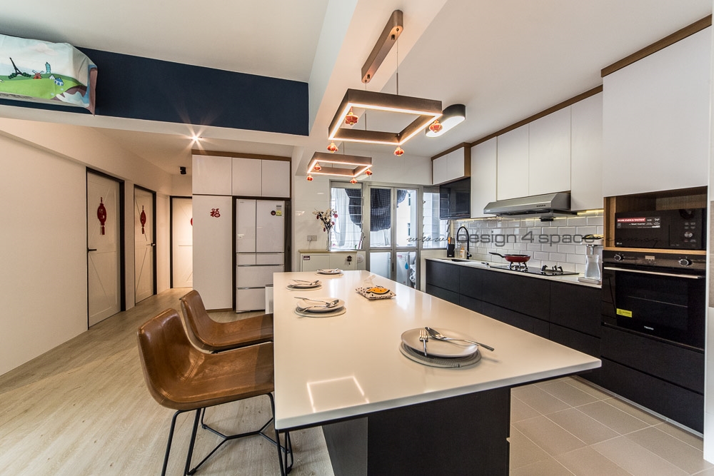 Contemporary, Modern, Scandinavian Design - Kitchen - Condominium - Design by Design 4 Space Pte Ltd