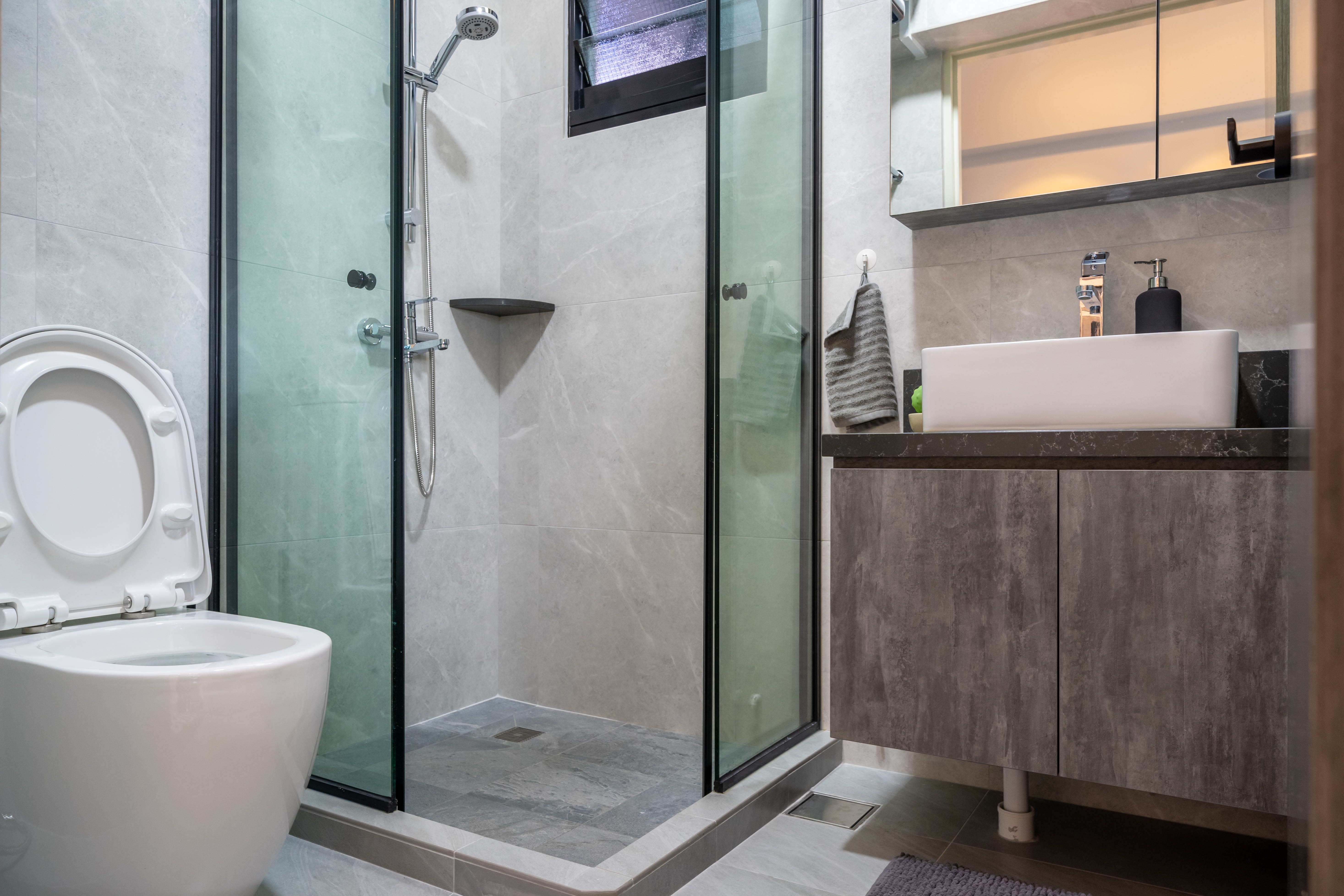 Minimalist Design - Bathroom - HDB 4 Room - Design by Design 4 Space Pte Ltd