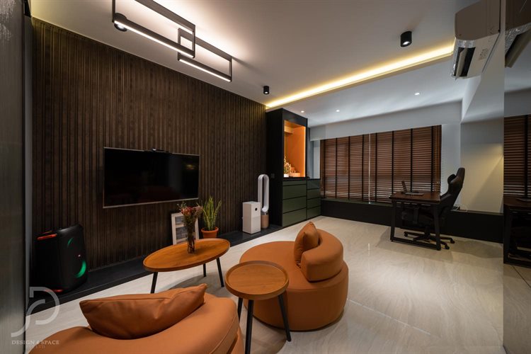 Contemporary, Modern Design - Living Room - HDB 4 Room - Design by Design 4 Space Pte Ltd