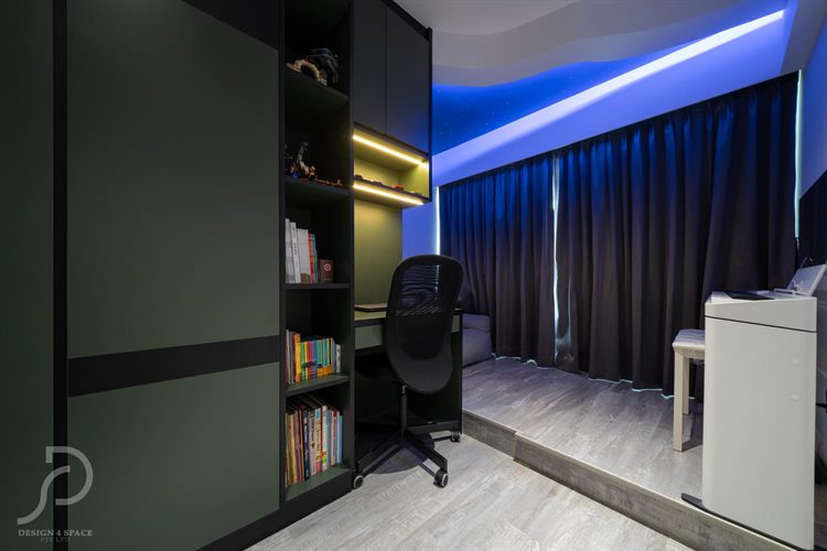 Contemporary, Modern Design - Study Room - HDB 4 Room - Design by Design 4 Space Pte Ltd