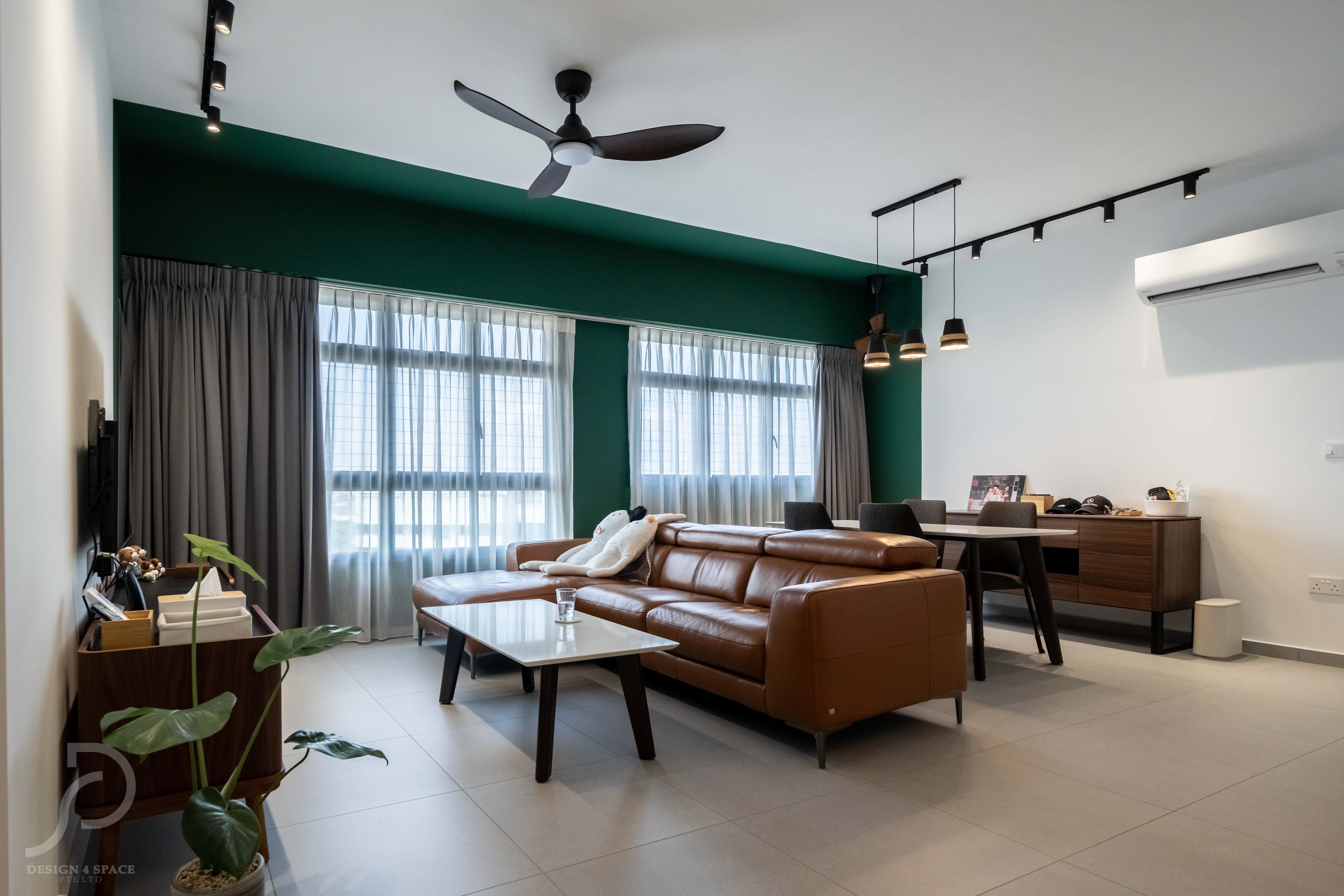 Modern Design - Living Room - HDB 4 Room - Design by Design 4 Space Pte Ltd