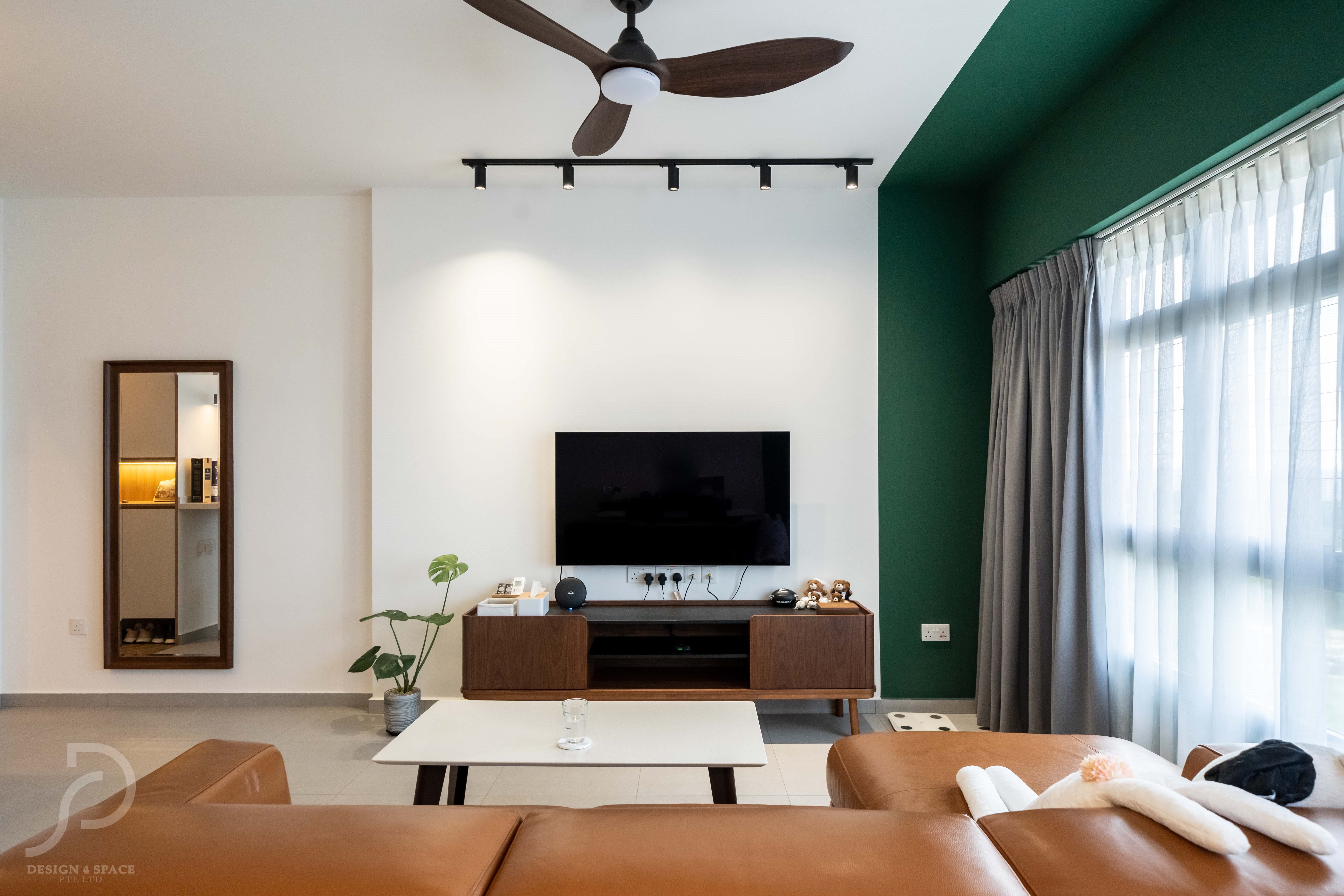 Modern Design - Living Room - HDB 4 Room - Design by Design 4 Space Pte Ltd