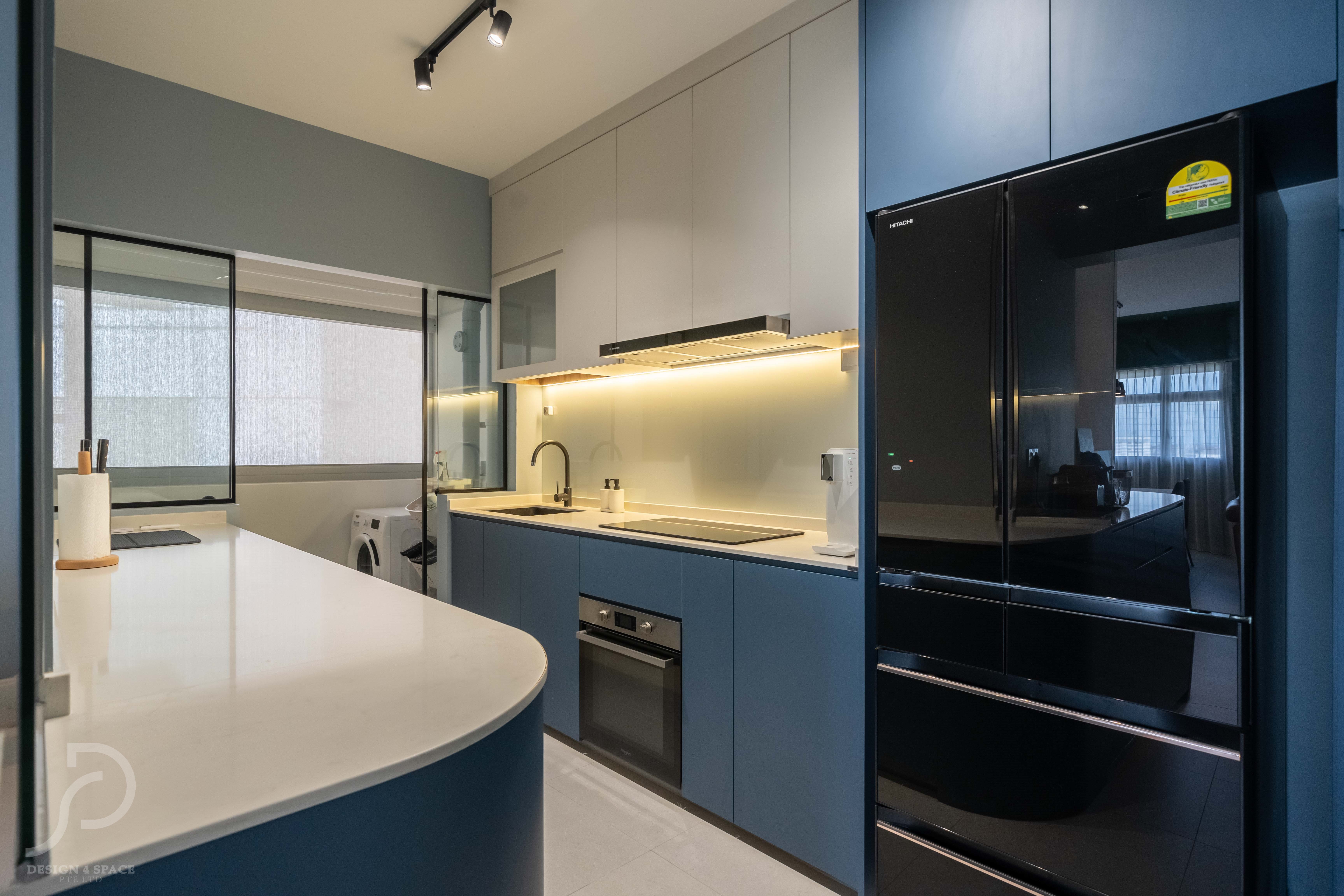 Modern Design - Kitchen - HDB 4 Room - Design by Design 4 Space Pte Ltd