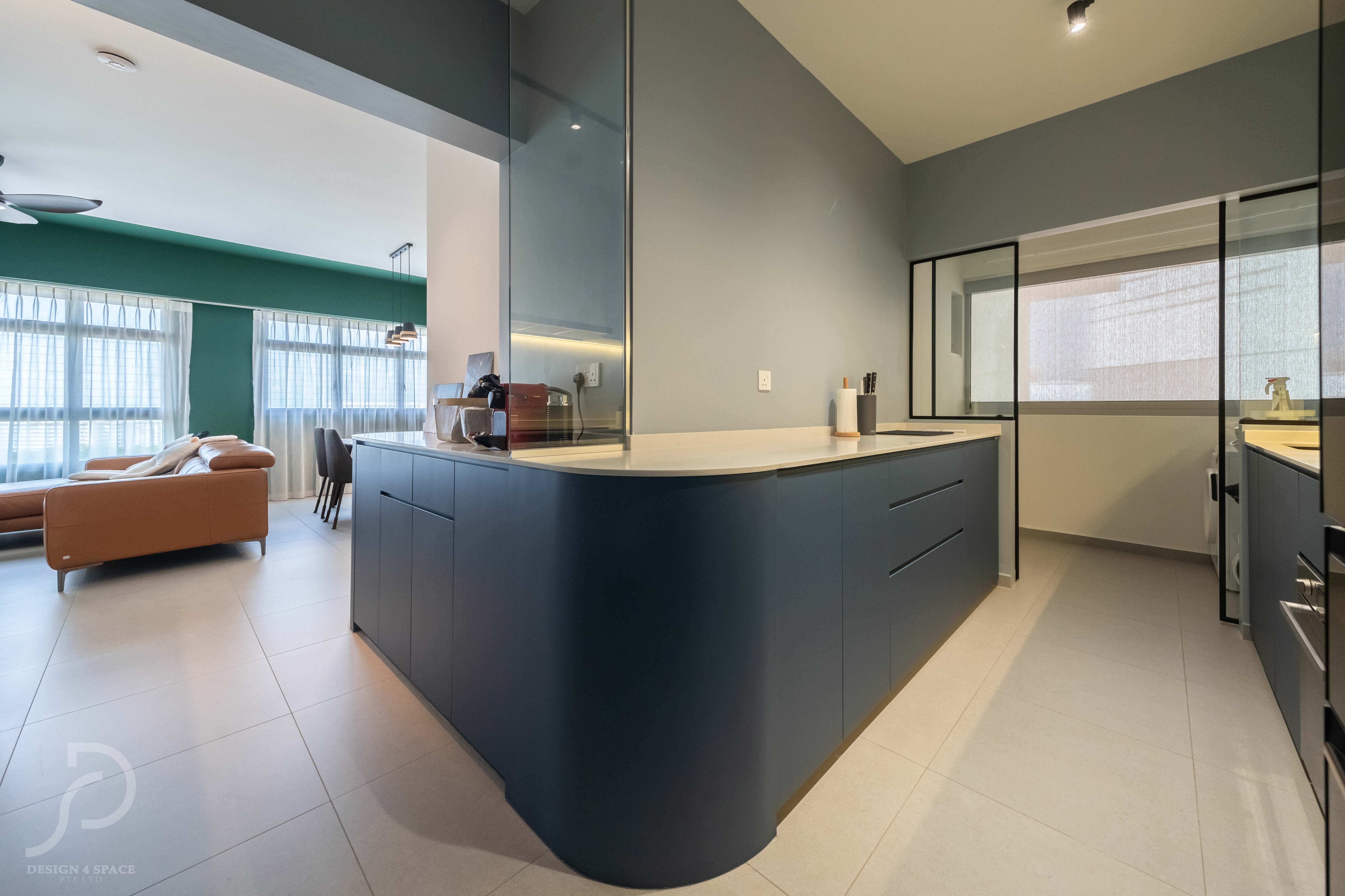 Modern Design - Kitchen - HDB 4 Room - Design by Design 4 Space Pte Ltd