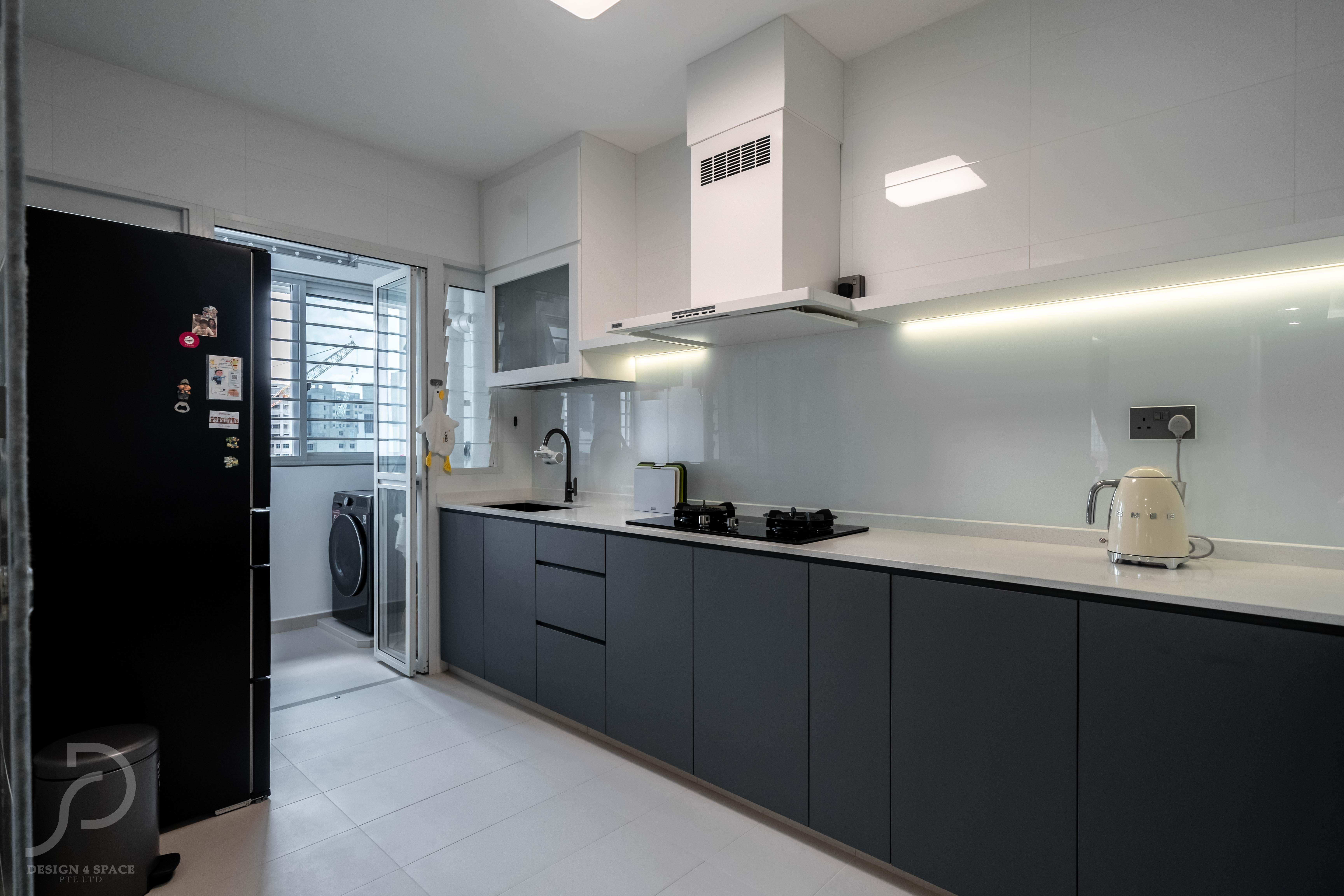 Contemporary, Modern Design - Kitchen - HDB 4 Room - Design by Design 4 Space Pte Ltd