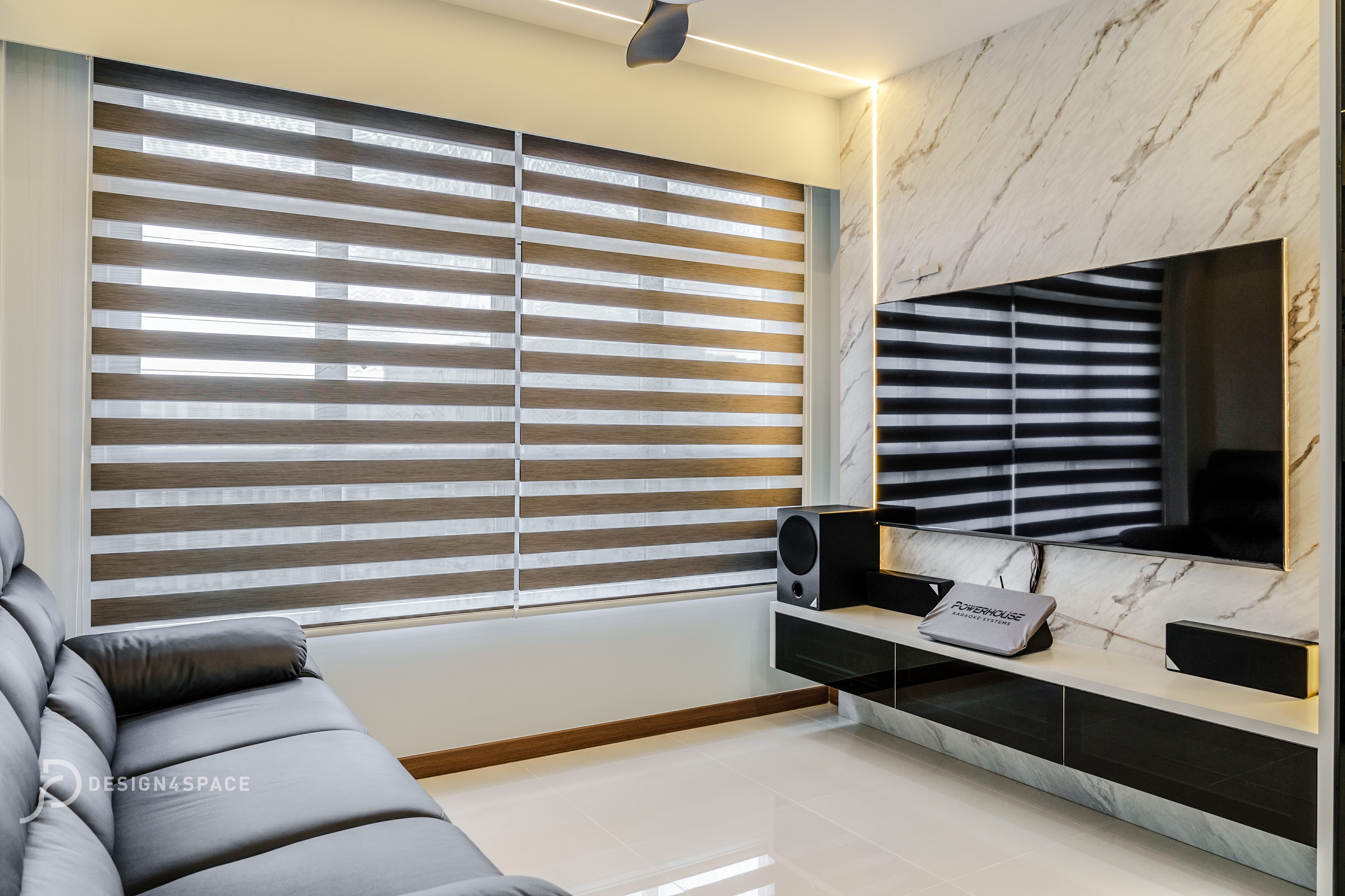 Contemporary Design - Living Room - HDB 4 Room - Design by Design 4 Space Pte Ltd