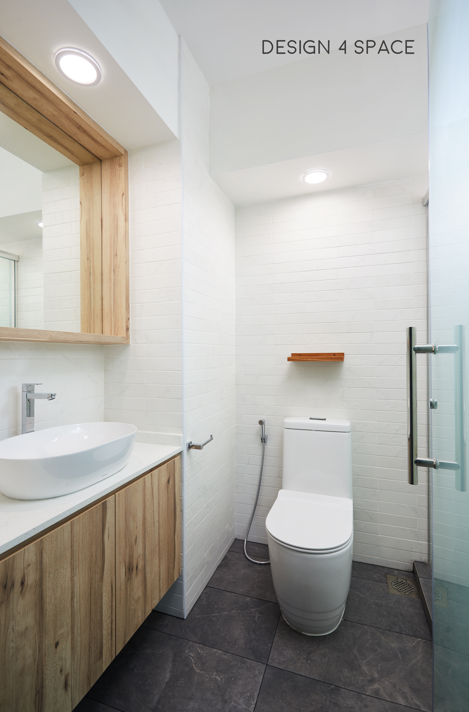 Contemporary, Minimalist, Modern Design - Bathroom - HDB 4 Room - Design by Design 4 Space Pte Ltd