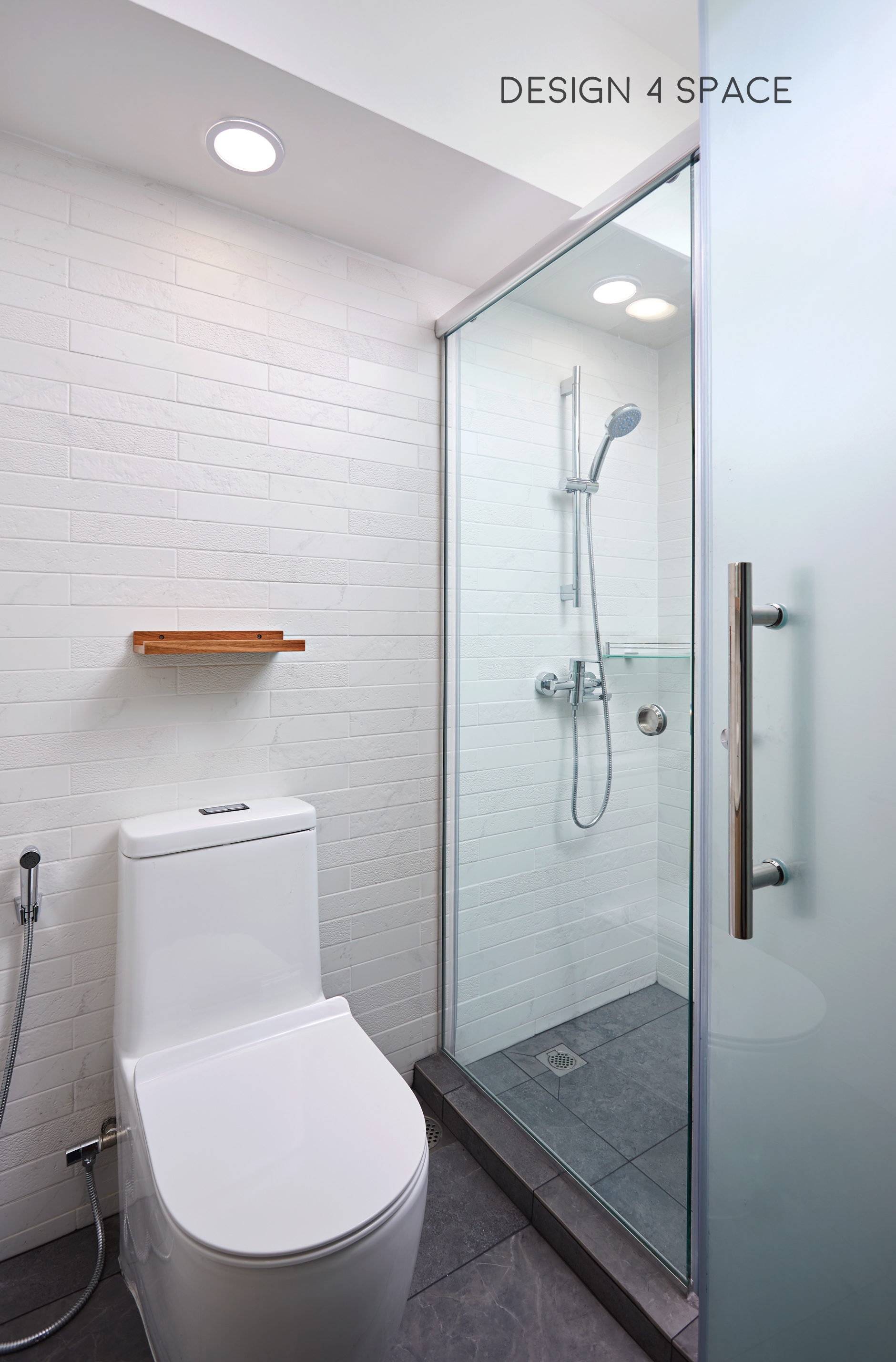 Contemporary, Minimalist, Modern Design - Bathroom - HDB 4 Room - Design by Design 4 Space Pte Ltd