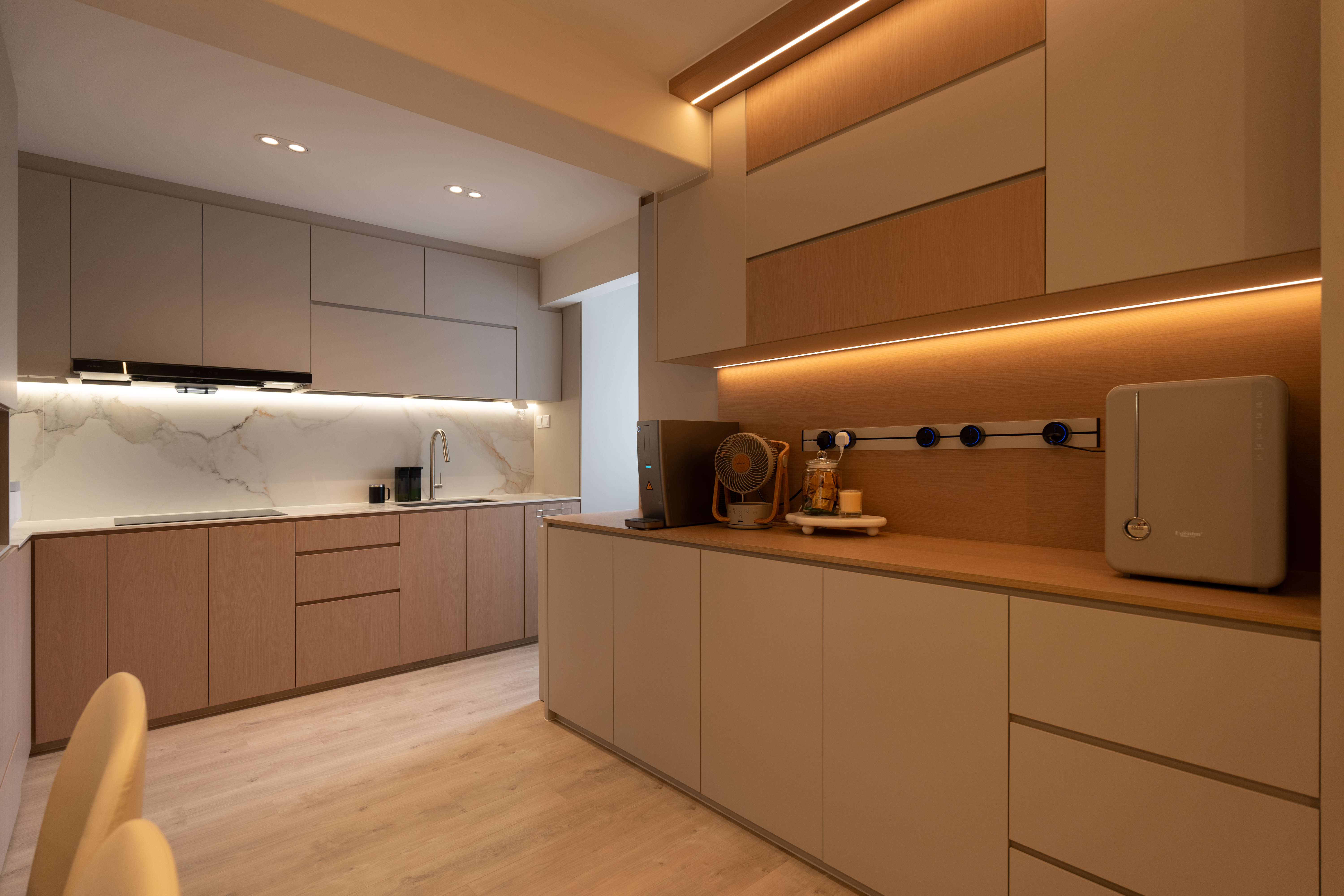 Contemporary Design - Kitchen - HDB 4 Room - Design by Design 4 Space Pte Ltd