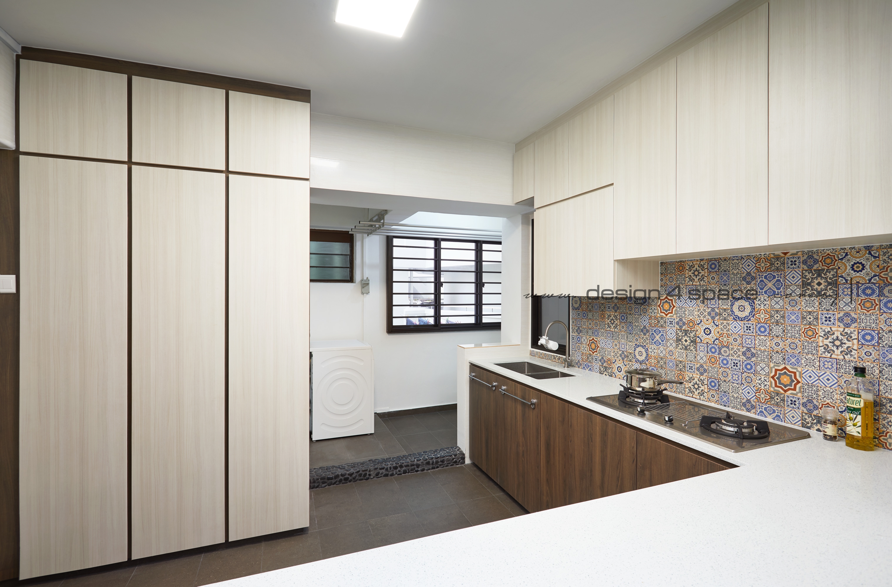 Contemporary Design - Kitchen - HDB 4 Room - Design by Design 4 Space Pte Ltd