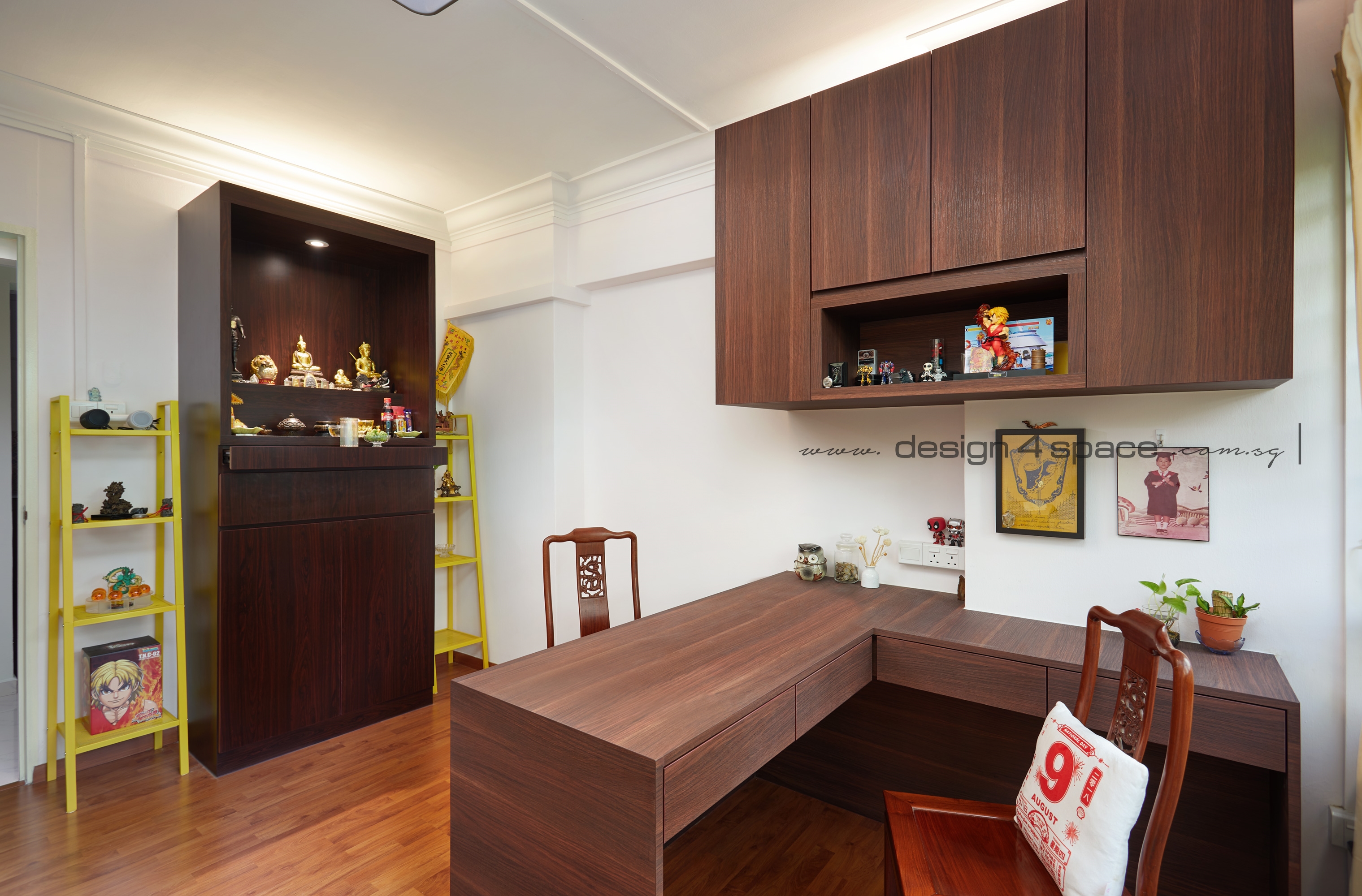 Contemporary Design - Study Room - HDB 4 Room - Design by Design 4 Space Pte Ltd