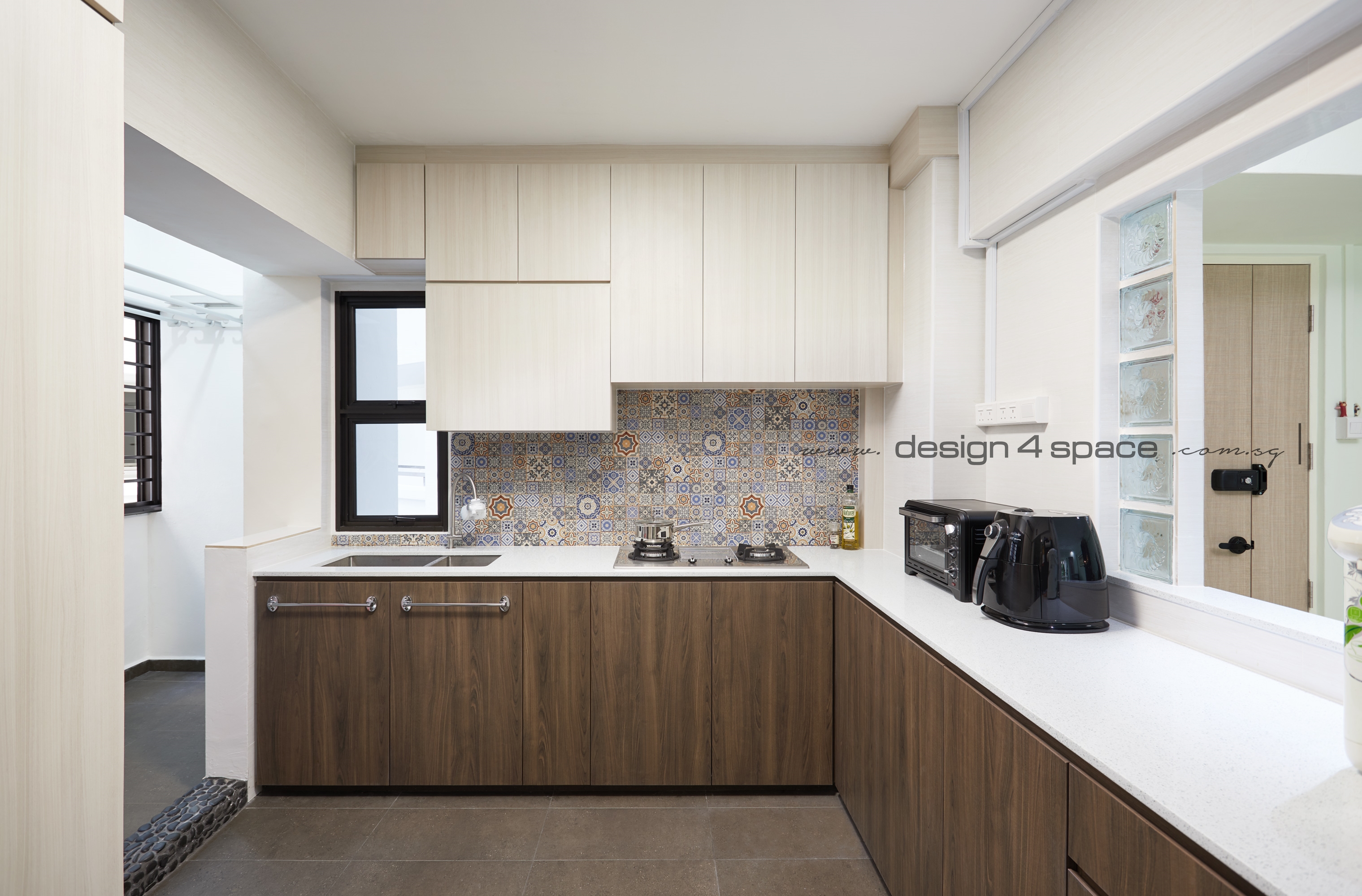 Contemporary Design - Kitchen - HDB 4 Room - Design by Design 4 Space Pte Ltd