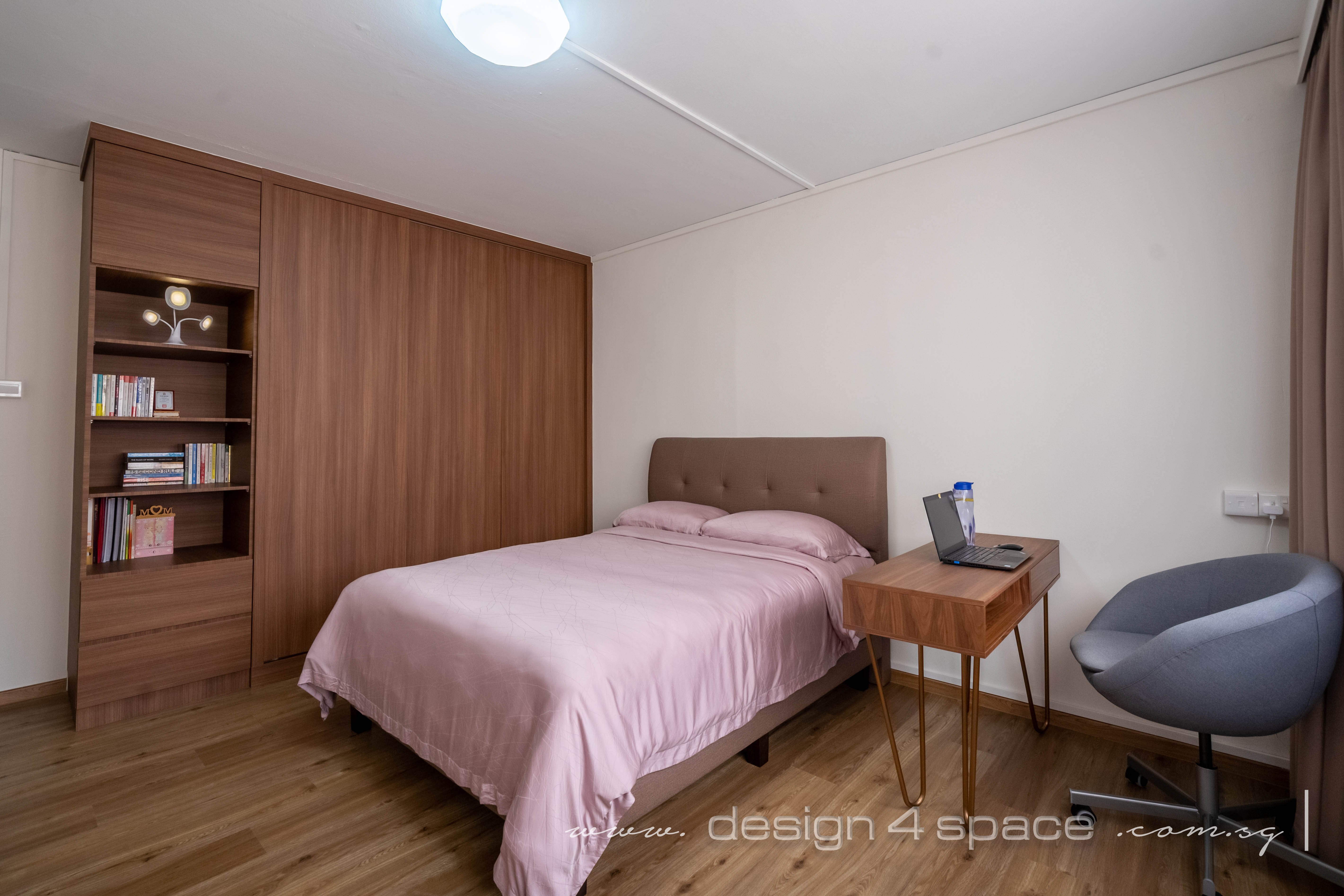 Contemporary Design - Bedroom - HDB 4 Room - Design by Design 4 Space Pte Ltd