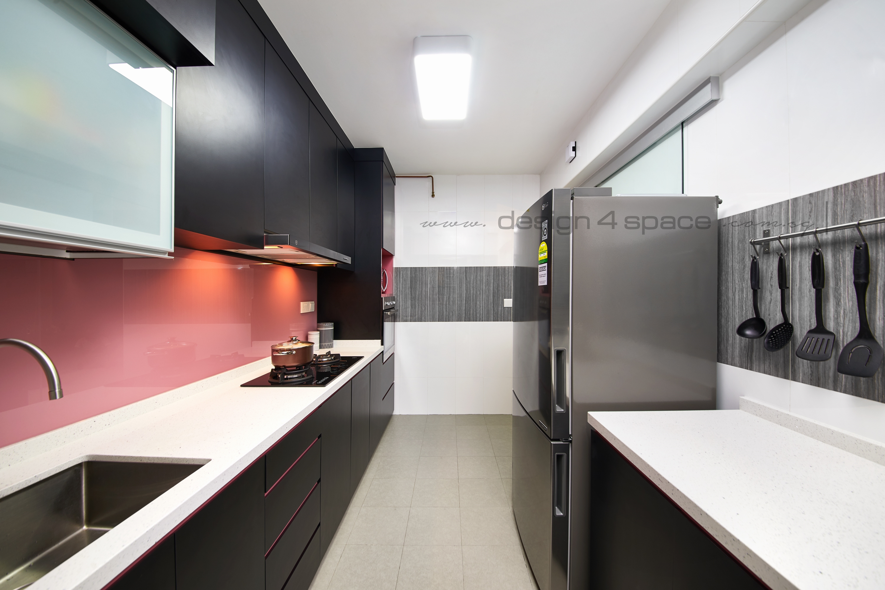 Contemporary, Minimalist, Modern Design - Kitchen - HDB 4 Room - Design by Design 4 Space Pte Ltd