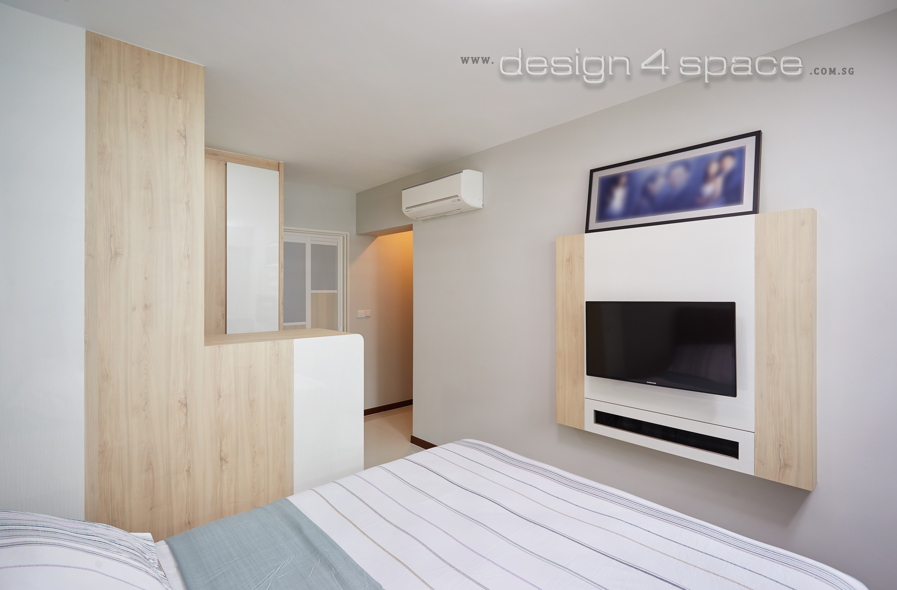 Contemporary, Modern Design - Bedroom - HDB 4 Room - Design by Design 4 Space Pte Ltd