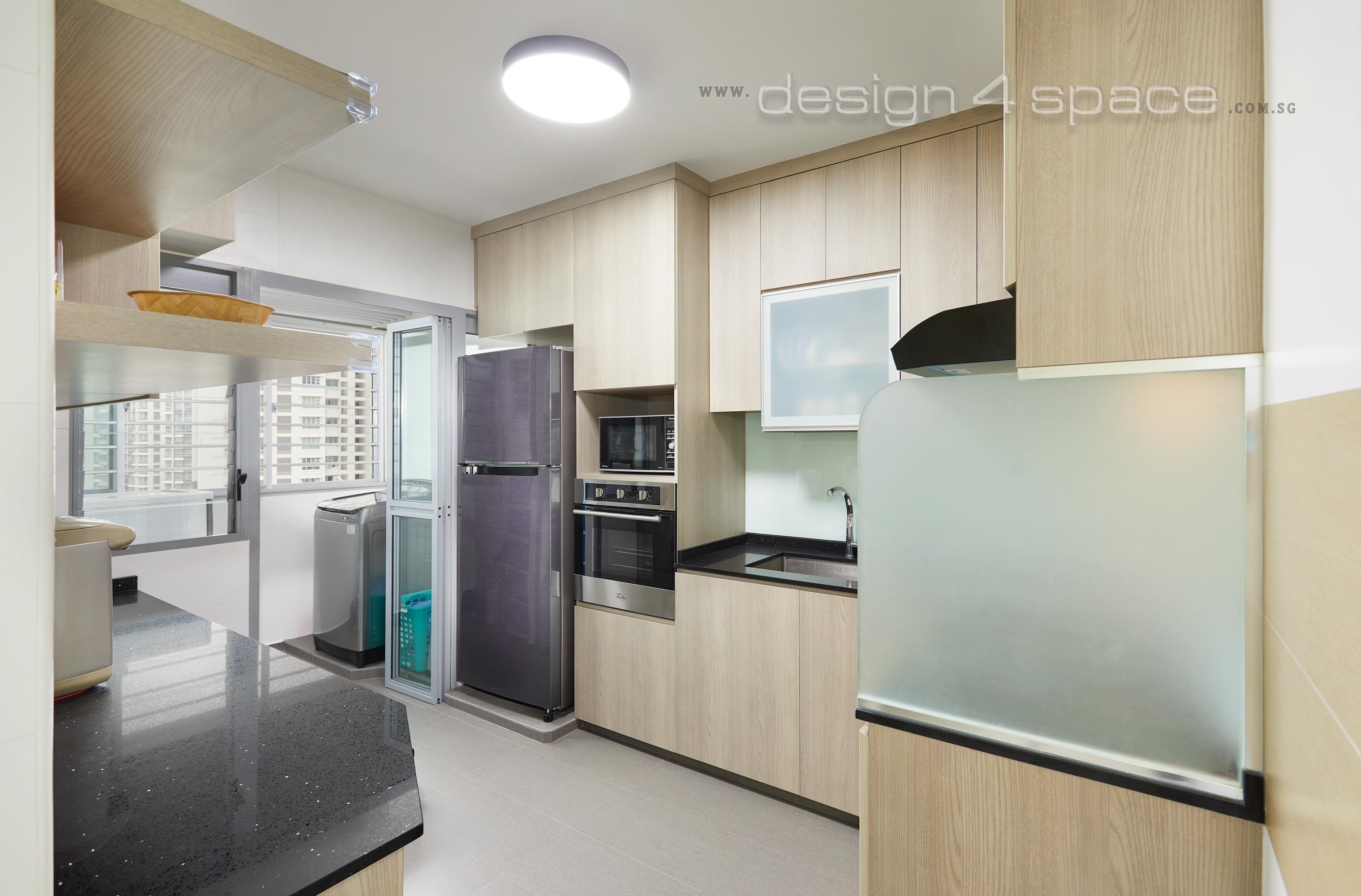 Contemporary Design - Kitchen - HDB 4 Room - Design by Design 4 Space Pte Ltd