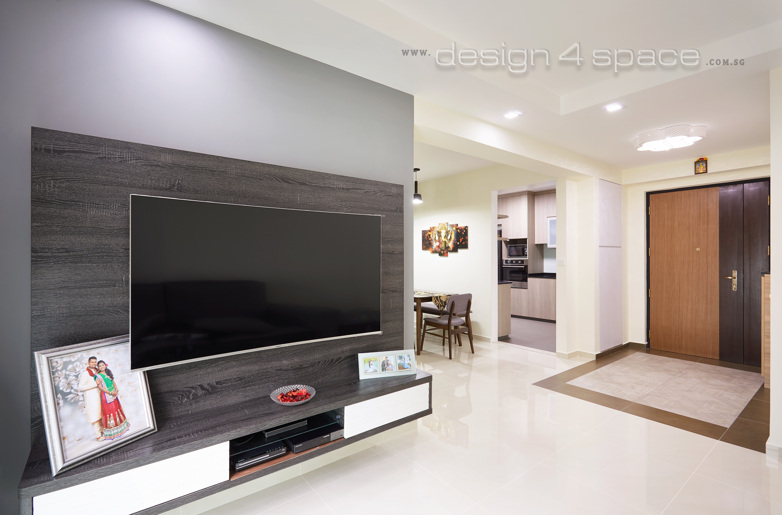 Contemporary Design - Living Room - HDB 4 Room - Design by Design 4 Space Pte Ltd