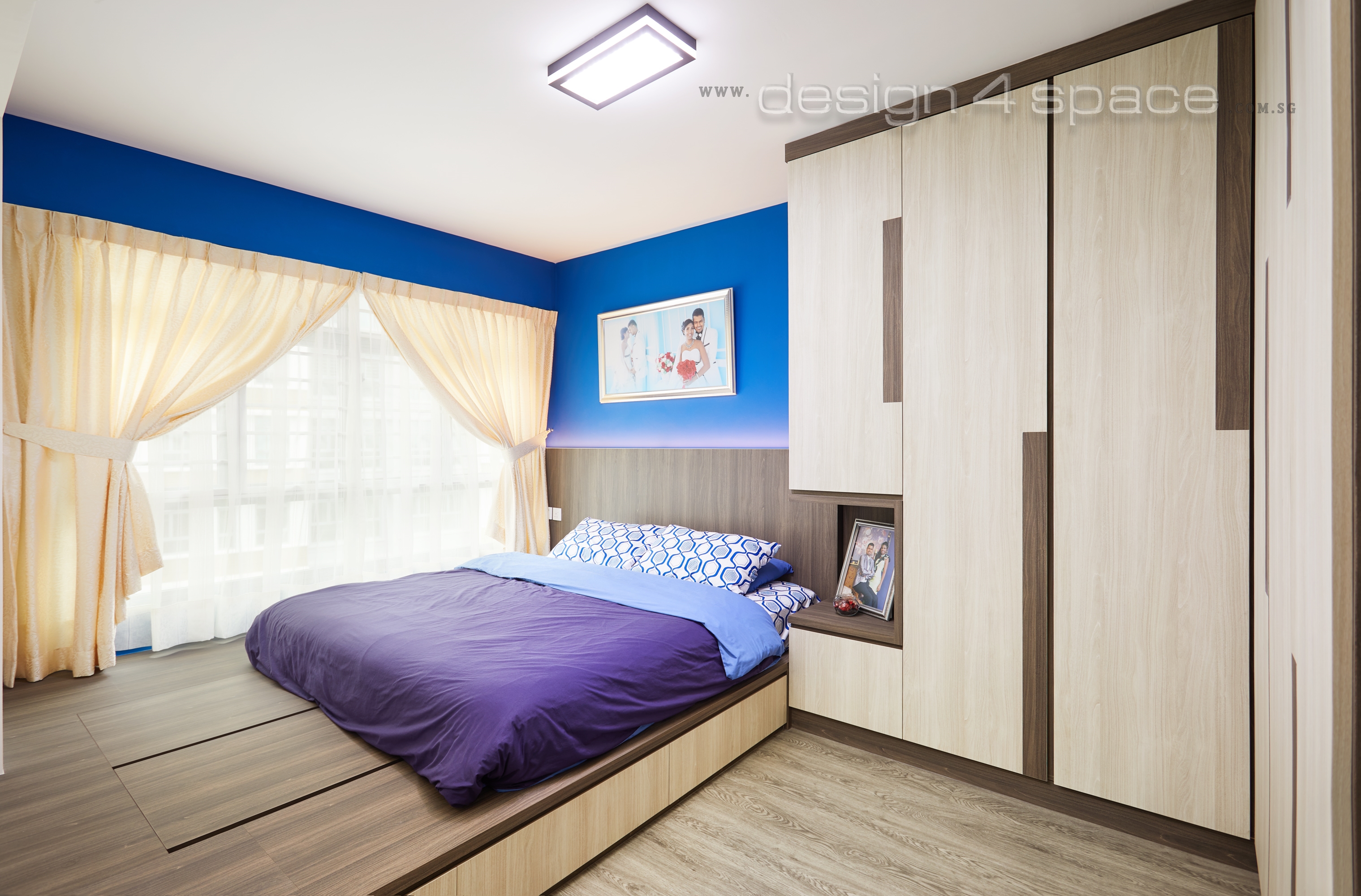 Contemporary Design - Bedroom - HDB 4 Room - Design by Design 4 Space Pte Ltd