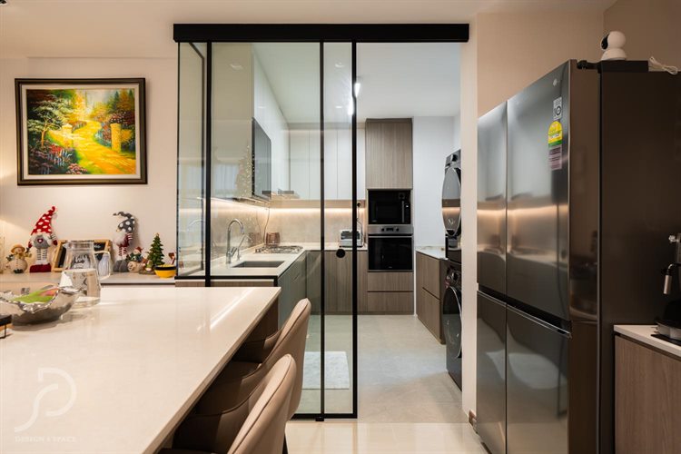 Contemporary, Modern Design - Kitchen - HDB 4 Room - Design by Design 4 Space Pte Ltd