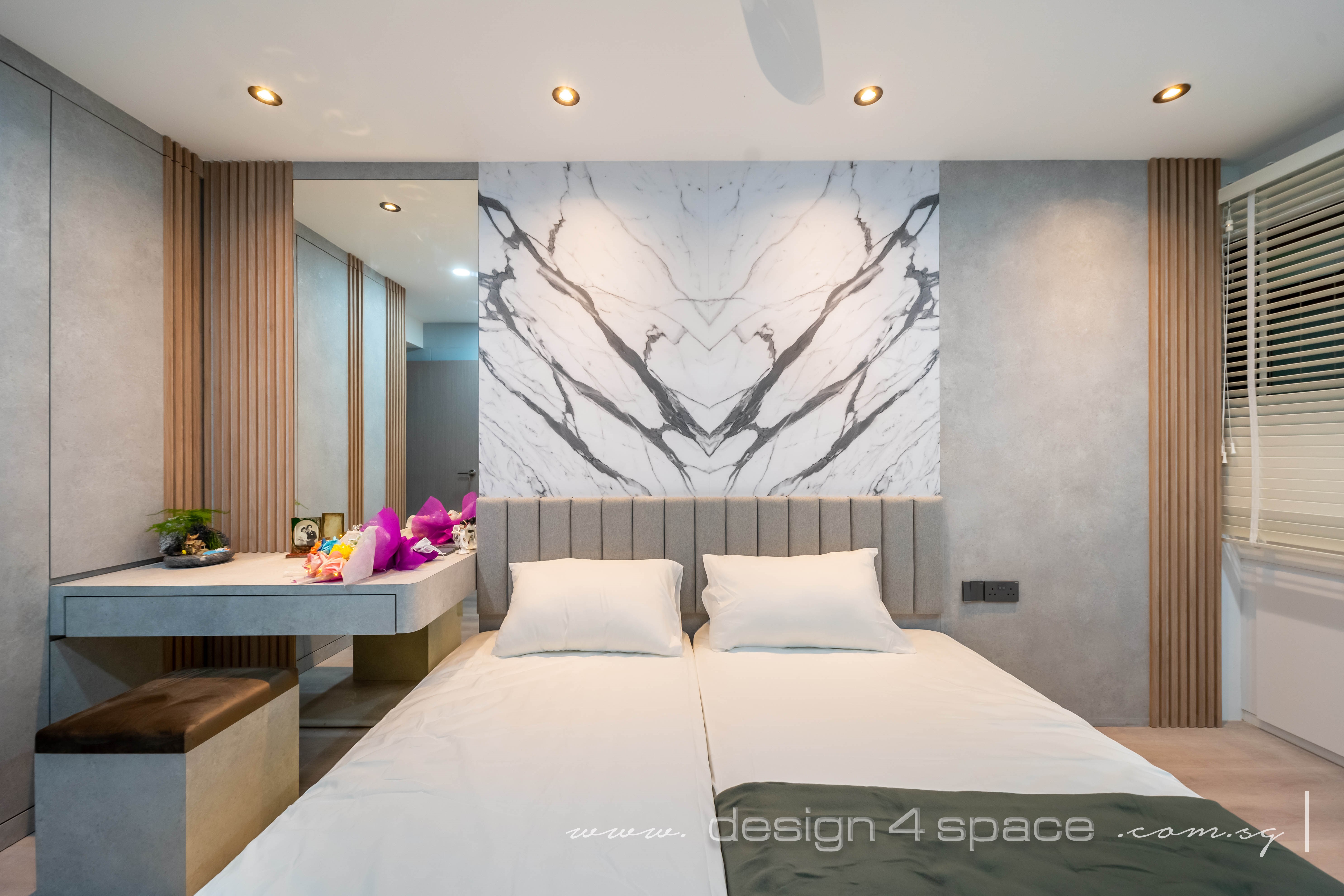 Modern Design - Bedroom - HDB 4 Room - Design by Design 4 Space Pte Ltd