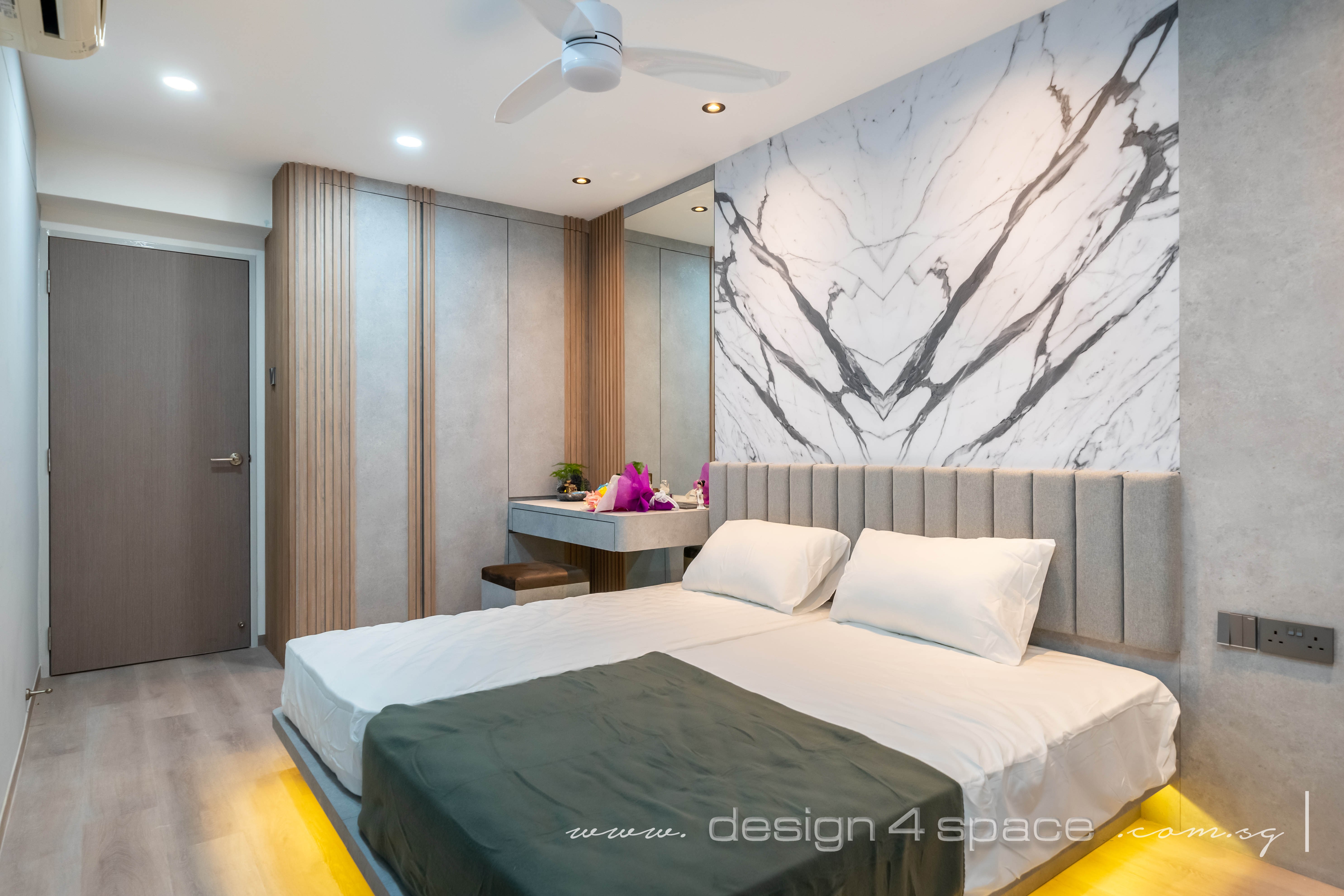 Modern Design - Bedroom - HDB 4 Room - Design by Design 4 Space Pte Ltd