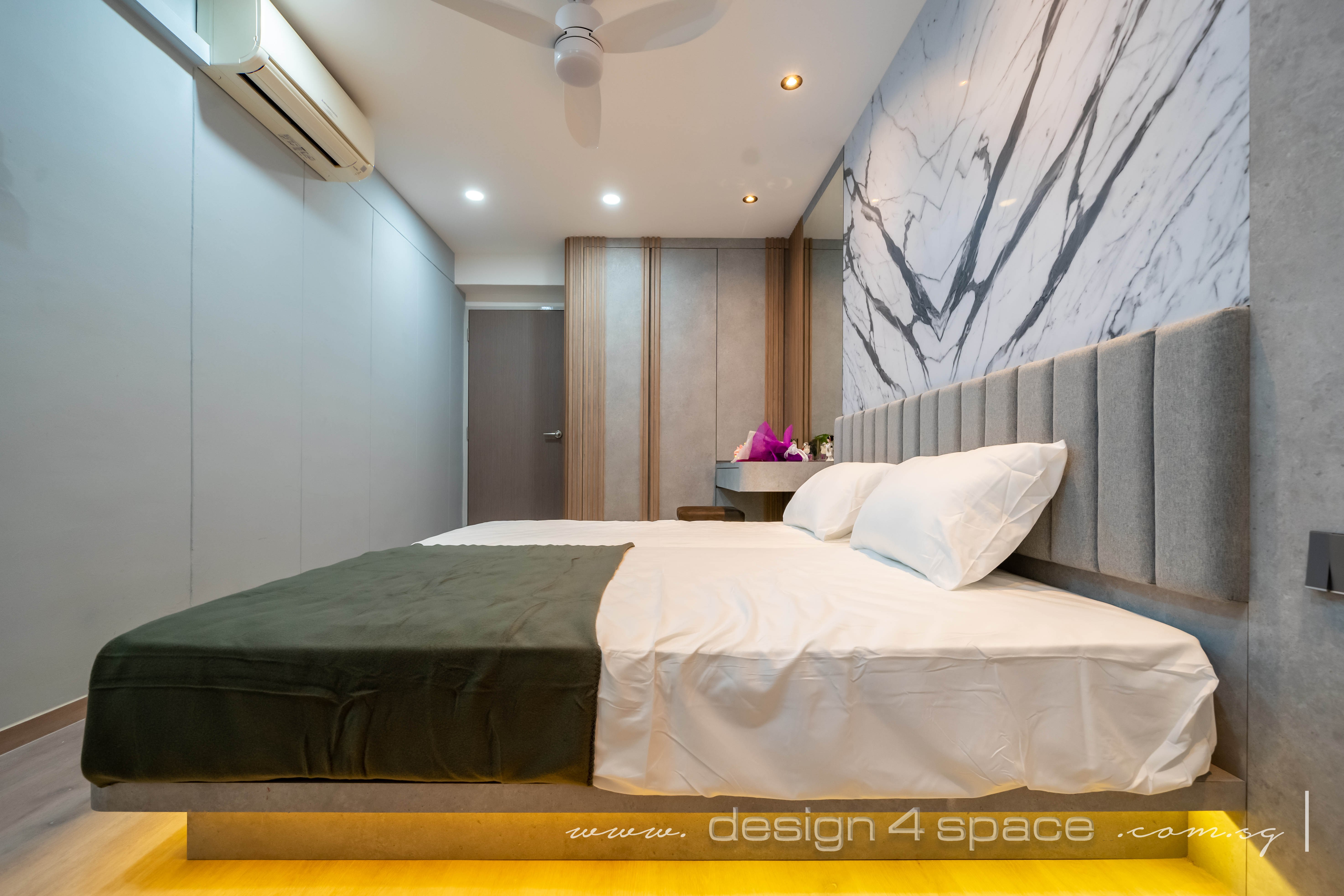 Modern Design - Bedroom - HDB 4 Room - Design by Design 4 Space Pte Ltd