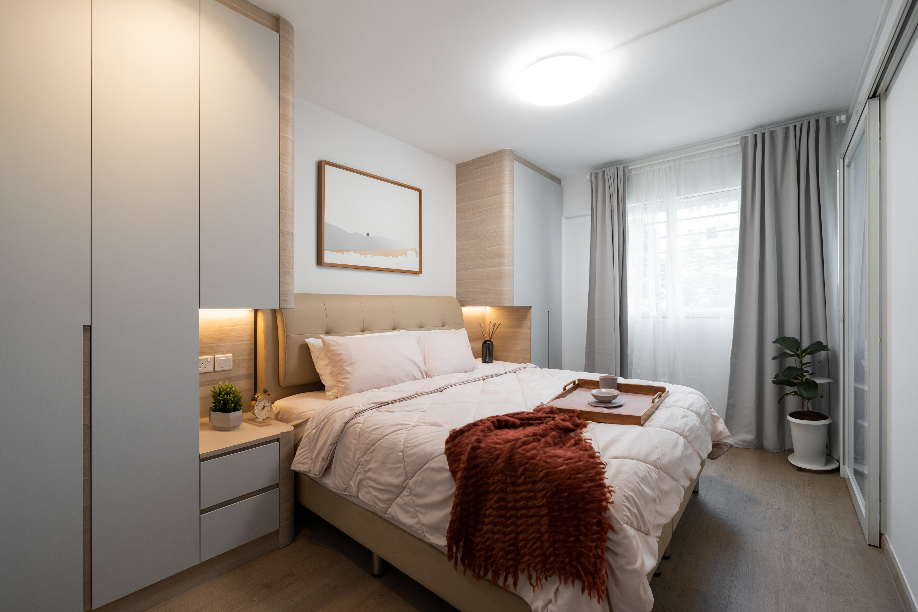 Modern, Scandinavian Design - Bedroom - HDB 4 Room - Design by Design 4 Space Pte Ltd