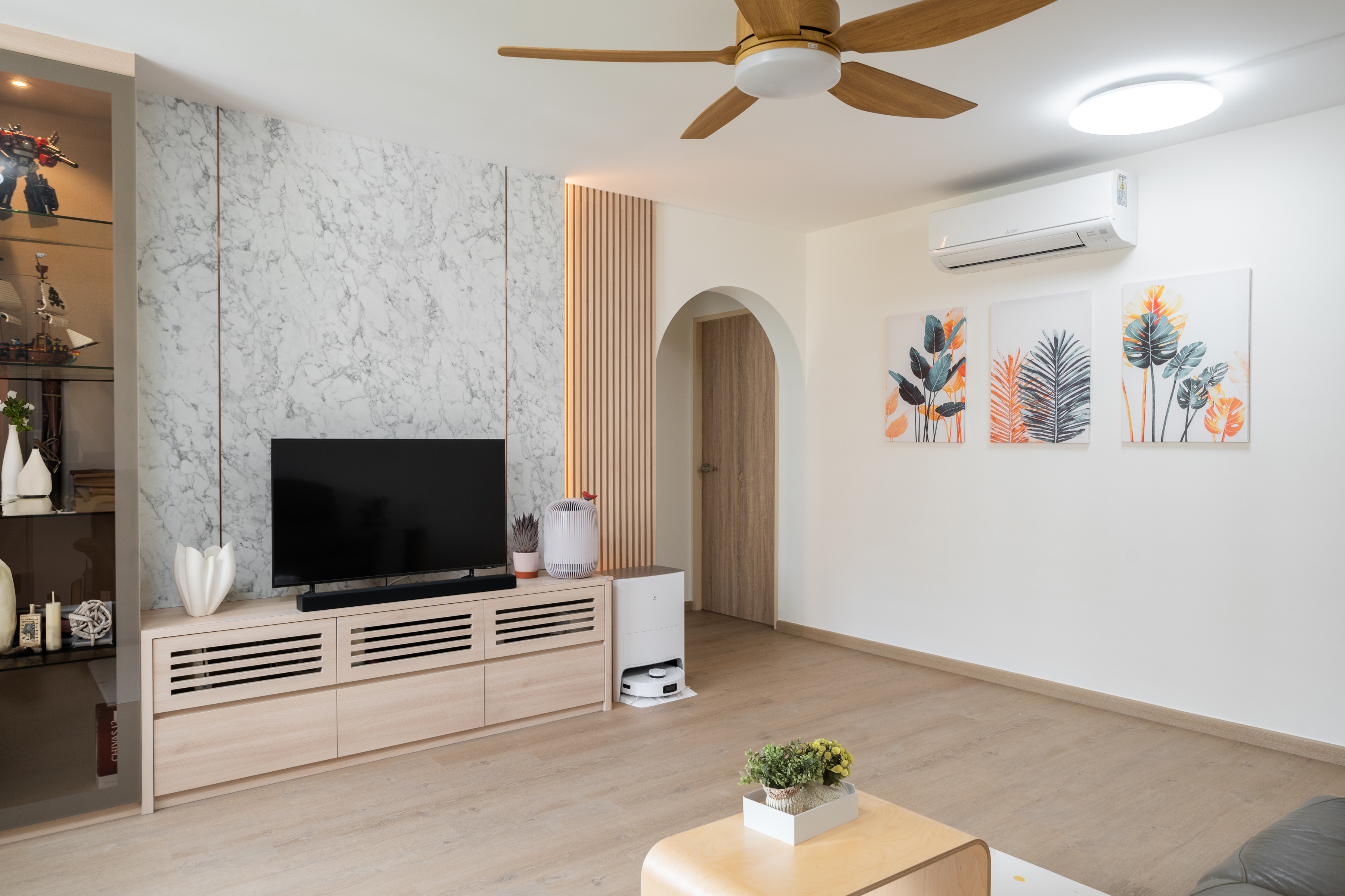 Modern, Scandinavian Design - Living Room - HDB 4 Room - Design by Design 4 Space Pte Ltd