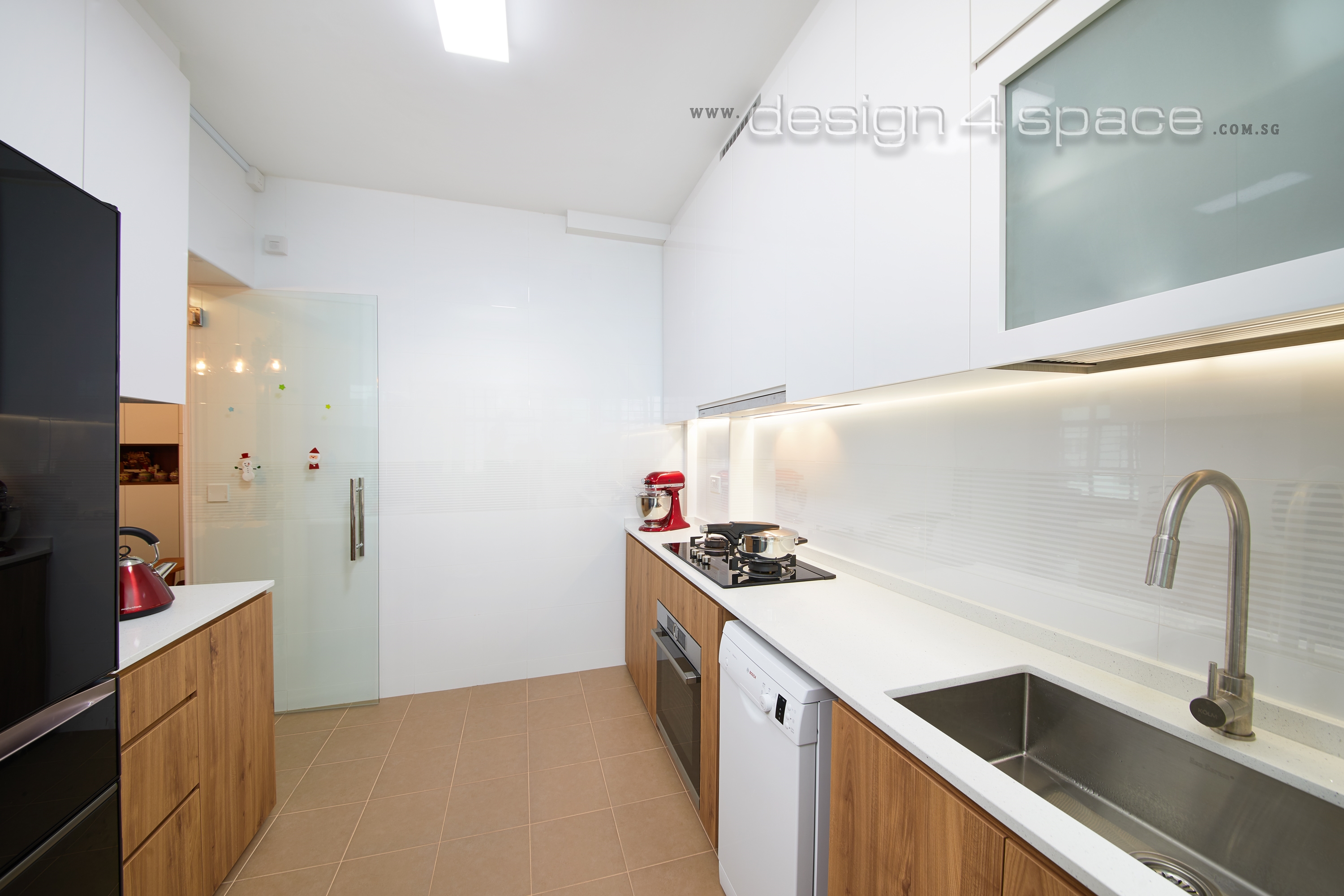 Contemporary, Modern Design - Kitchen - HDB 4 Room - Design by Design 4 Space Pte Ltd