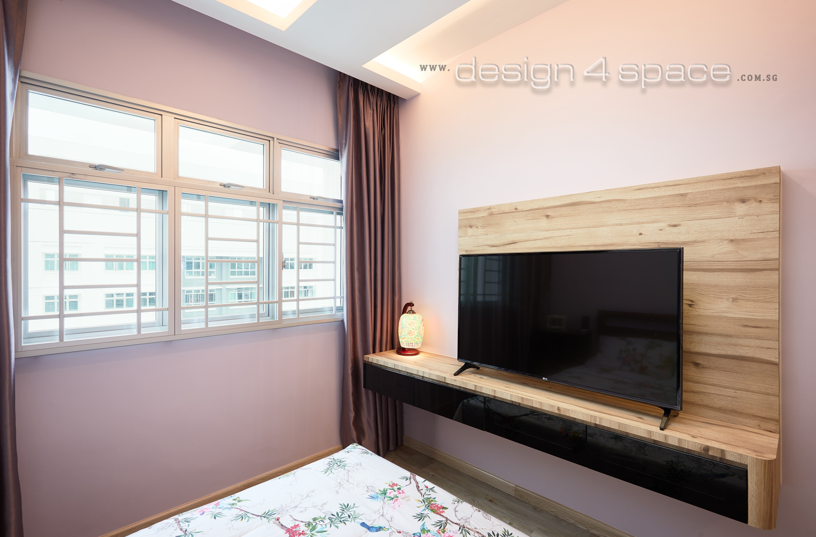 Contemporary, Modern Design - Bedroom - HDB 4 Room - Design by Design 4 Space Pte Ltd