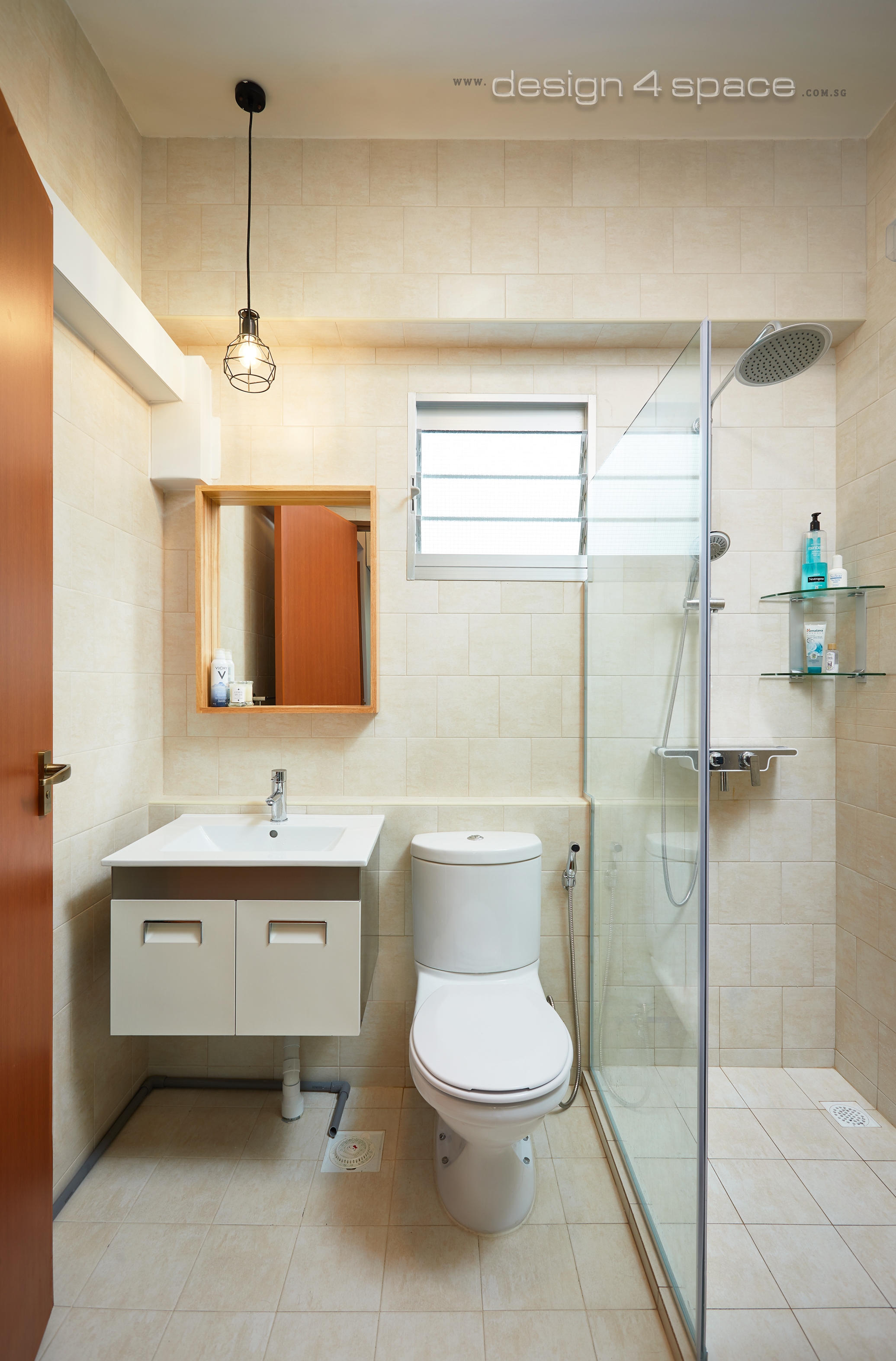 Contemporary, Modern Design - Bathroom - HDB 4 Room - Design by Design 4 Space Pte Ltd