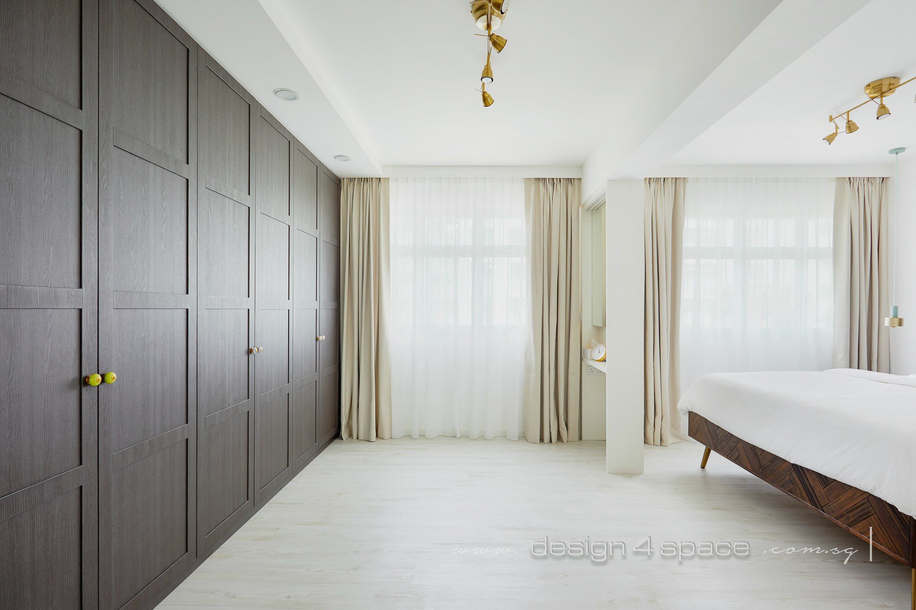 Contemporary, Modern Design - Bedroom - HDB 4 Room - Design by Design 4 Space Pte Ltd